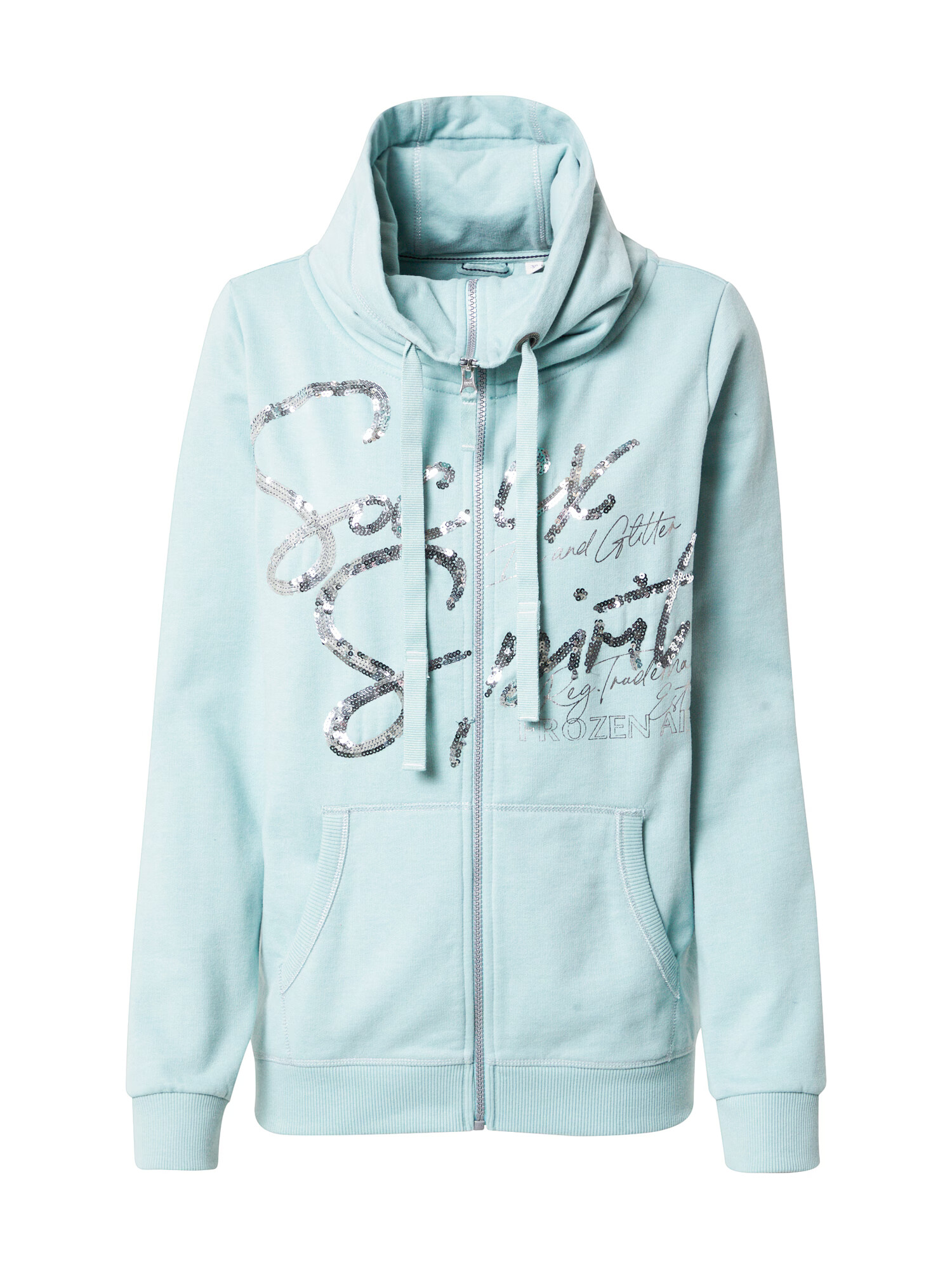 Soccx Sweatjacke 'Frozen Air' srebrna / azur - Pepit.si