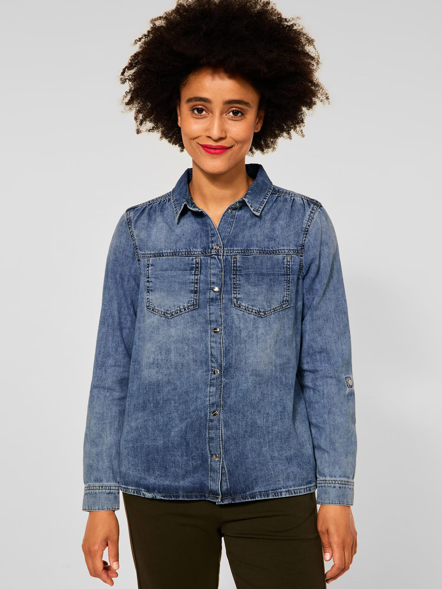 STREET ONE Bluza moder denim - Pepit.si