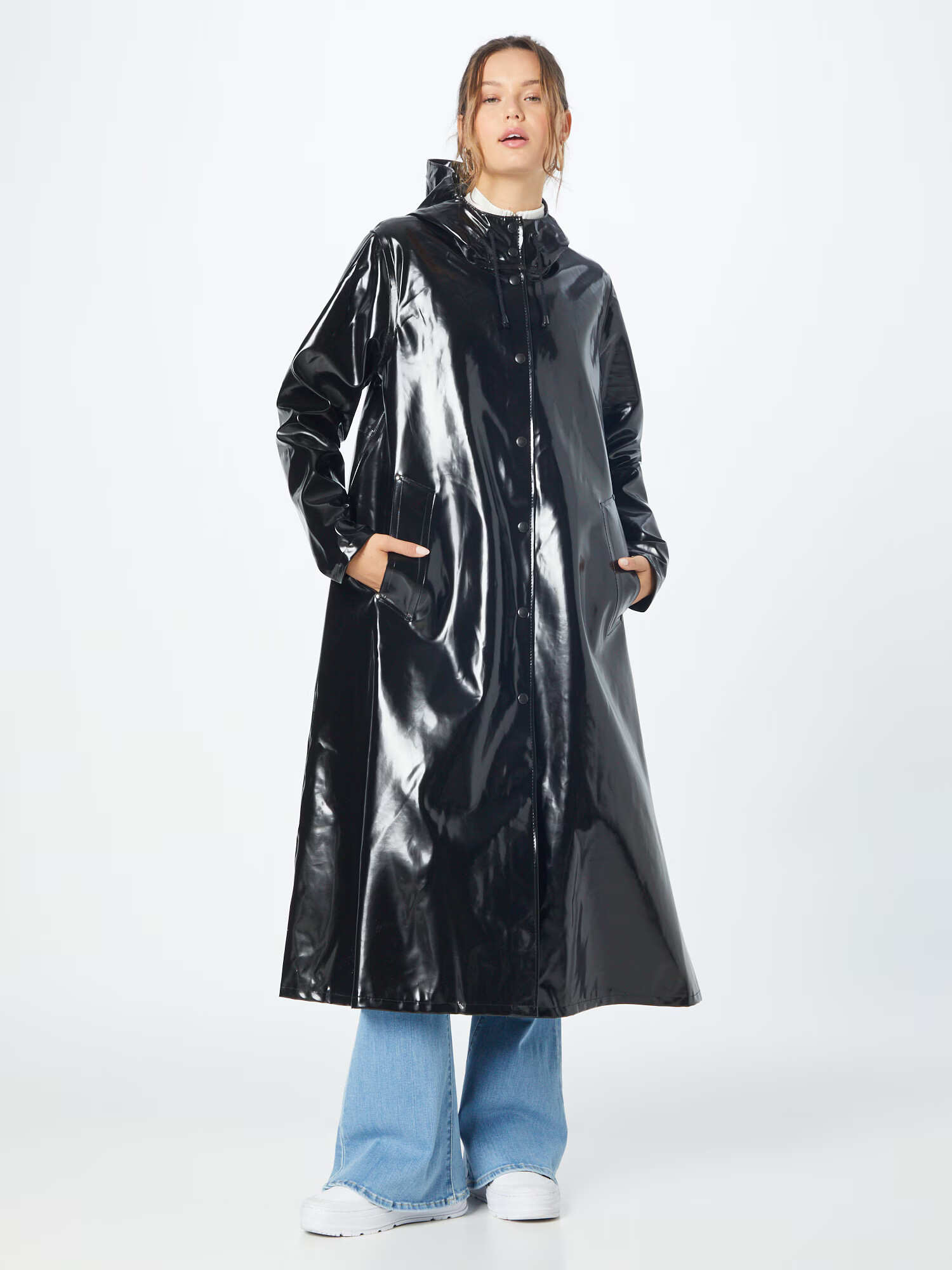 Stutterheim Prehoden plašč siva / črna - Pepit.si