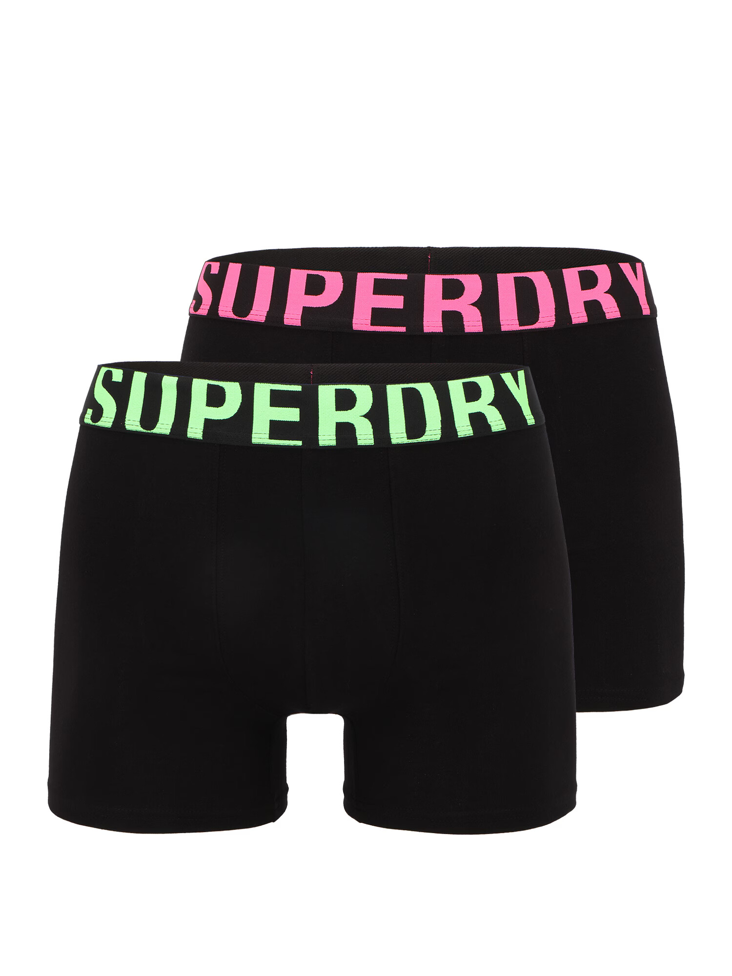 Superdry Boksarice svetlo zelena / roza / črna - Pepit.si