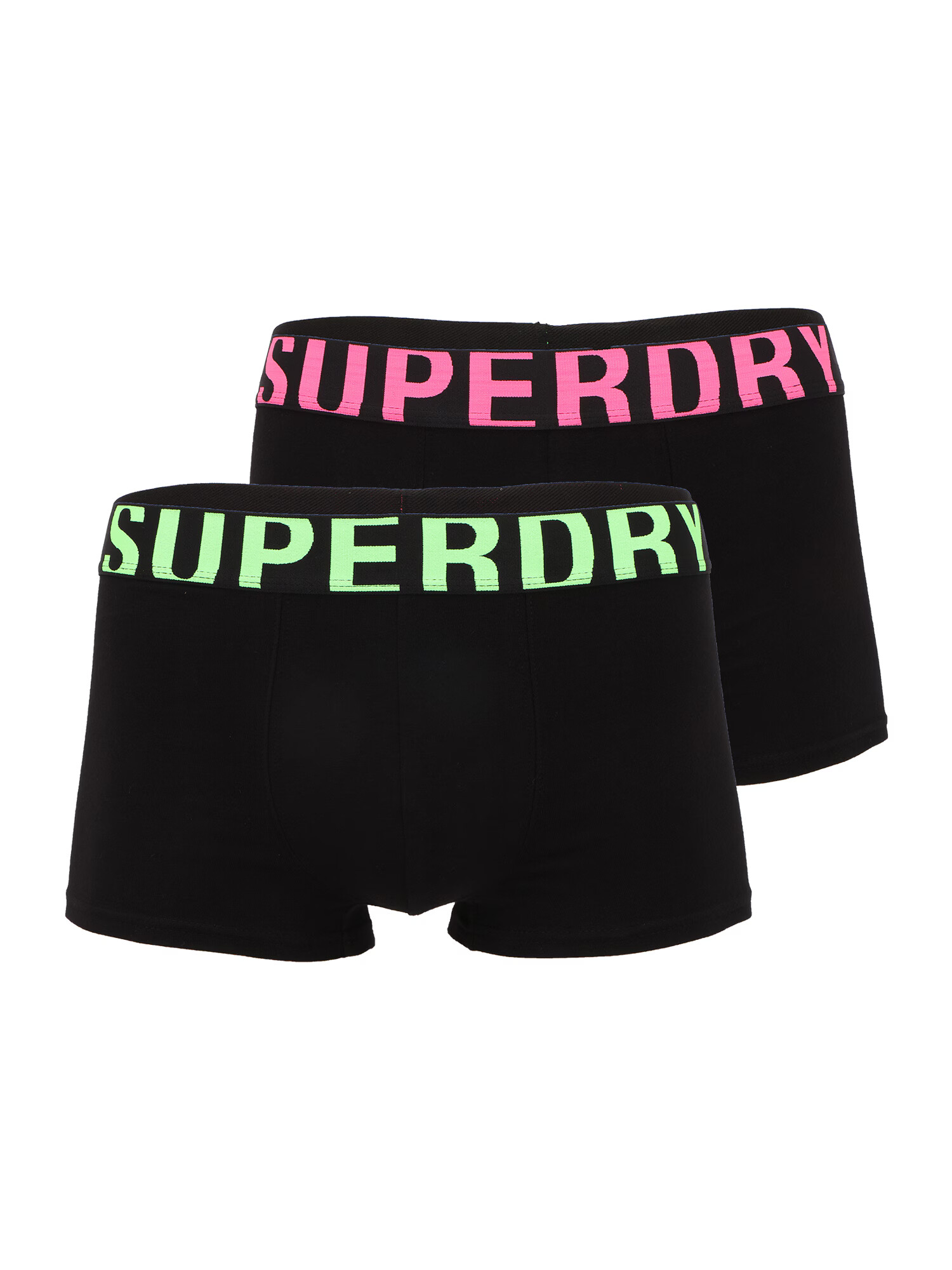 Superdry Boksarice limeta / roza / črna - Pepit.si