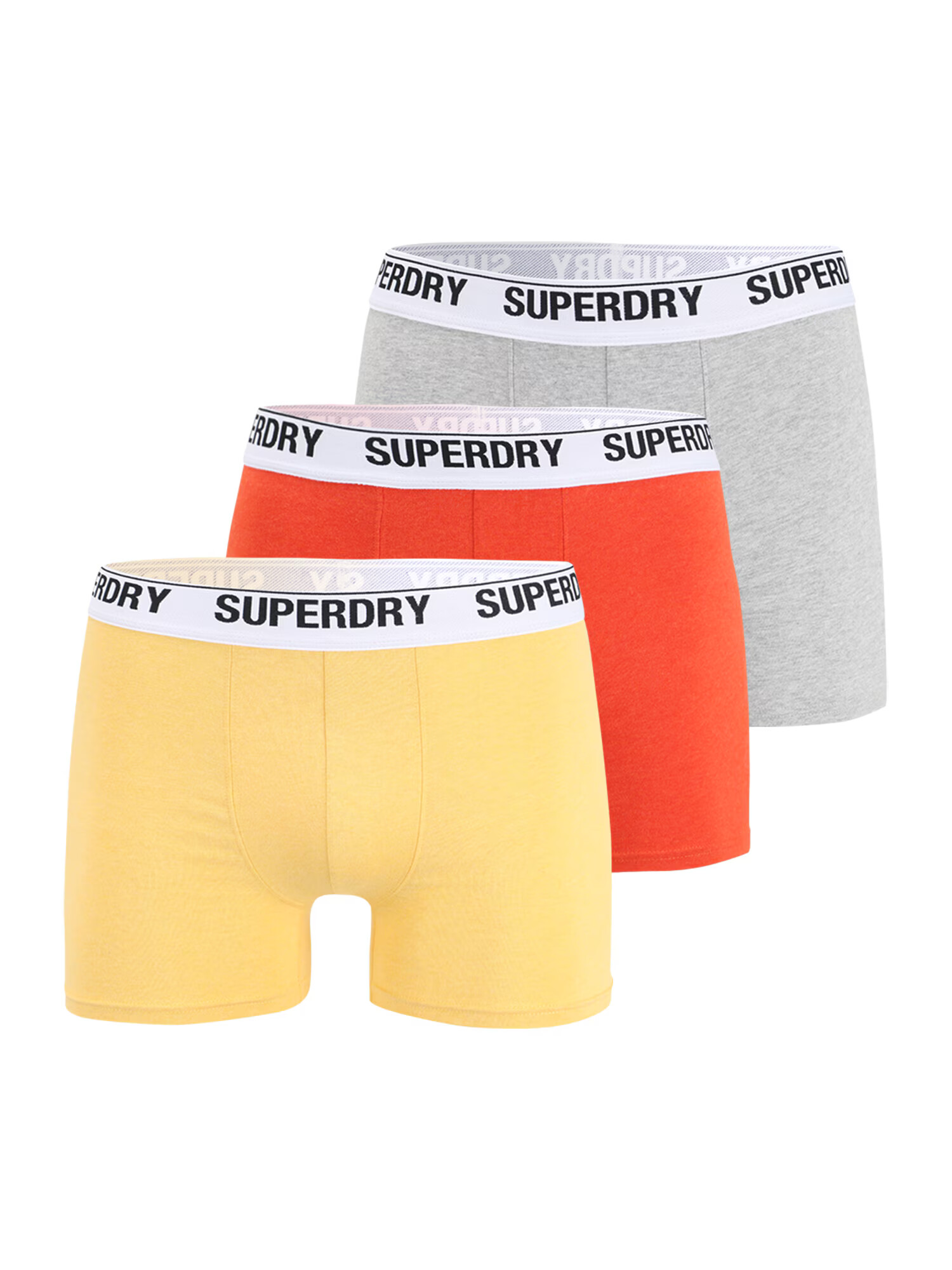 Superdry Boksarice rumena / siva / oranžna / črna / bela - Pepit.si