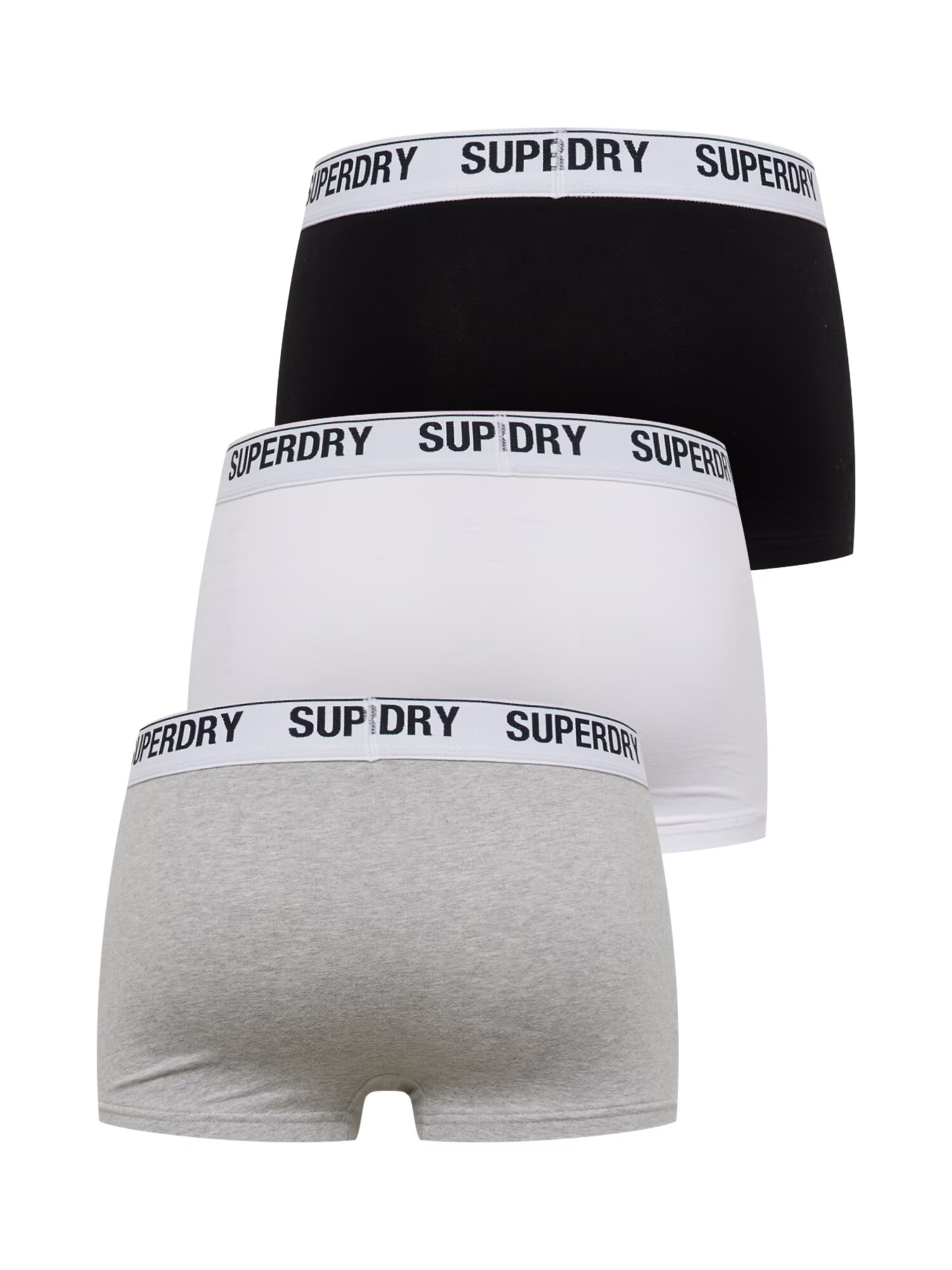 Superdry Boksarice pegasto siva / črna / bela - Pepit.si