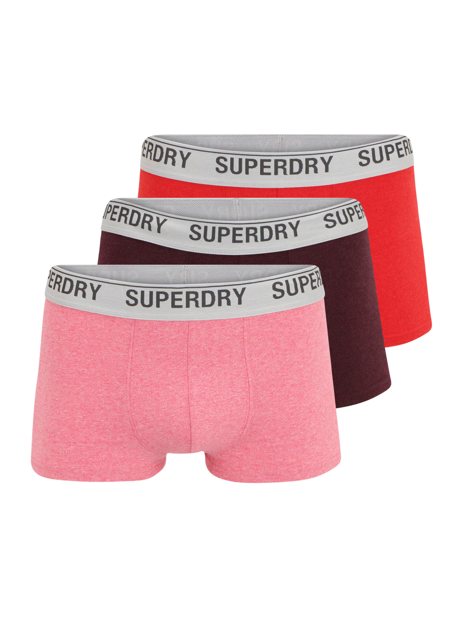 Superdry Boksarice siva / roza / rdeča / burgund / črna - Pepit.si