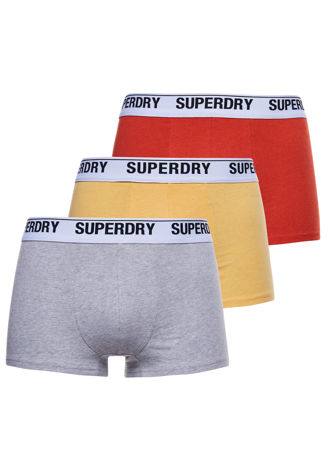 Superdry Boksarice rumena / siva / oranžna / črna / bela - Pepit.si