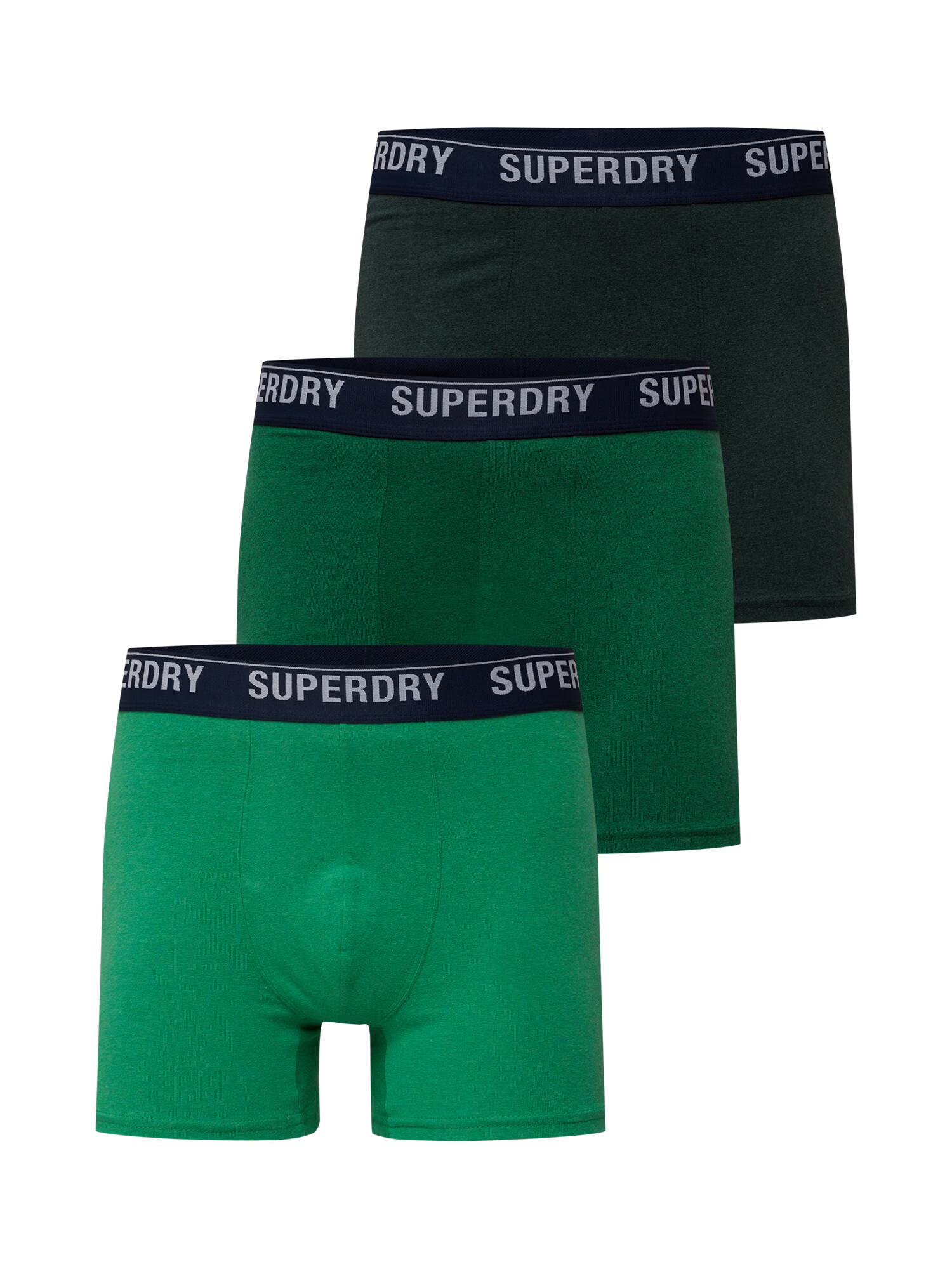 Superdry Boksarice marine / svetlo siva / zelena / jelka / travnato zelena - Pepit.si