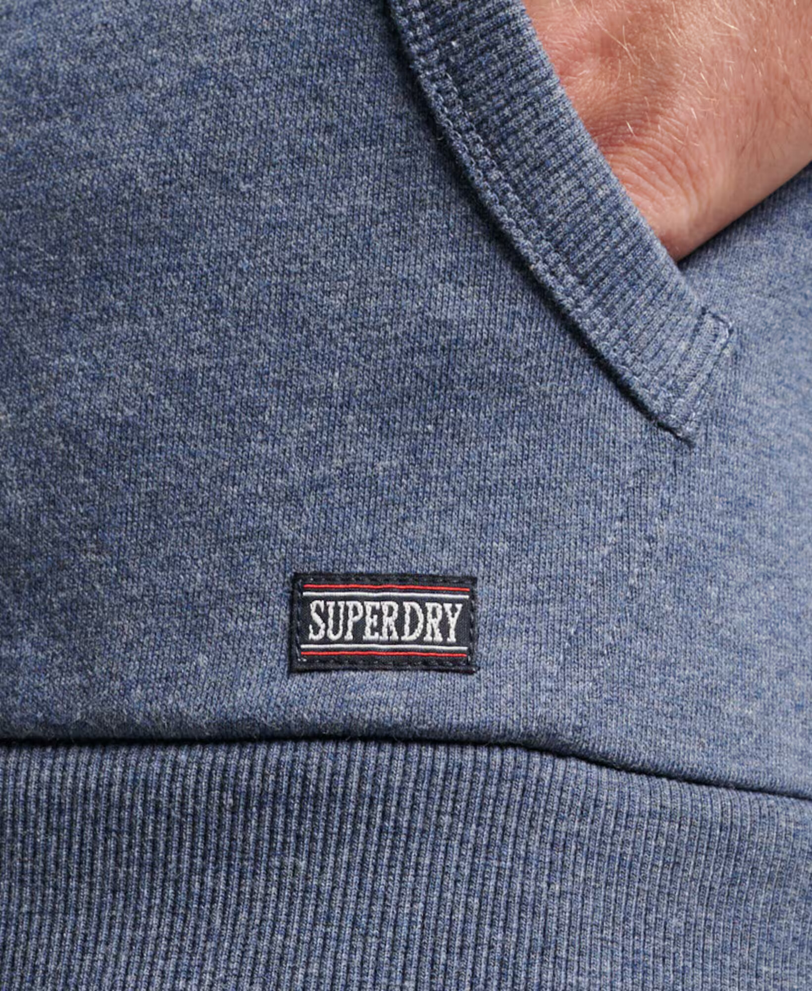 Superdry Jopa na zadrgo 'Gym Athletic' marine / bela - Pepit.si