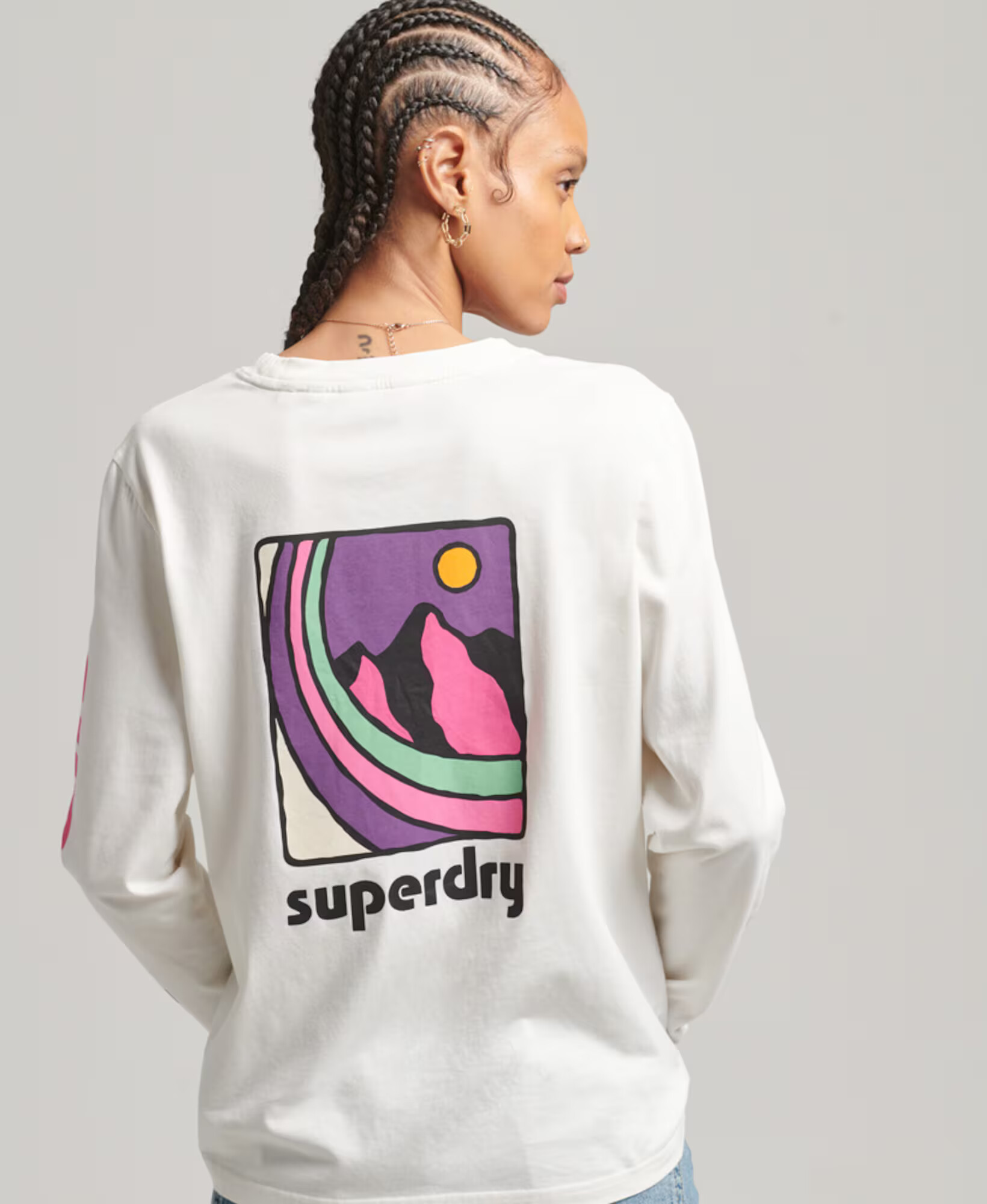 Superdry Majica '90s Terrain' mešane barve / bela - Pepit.si