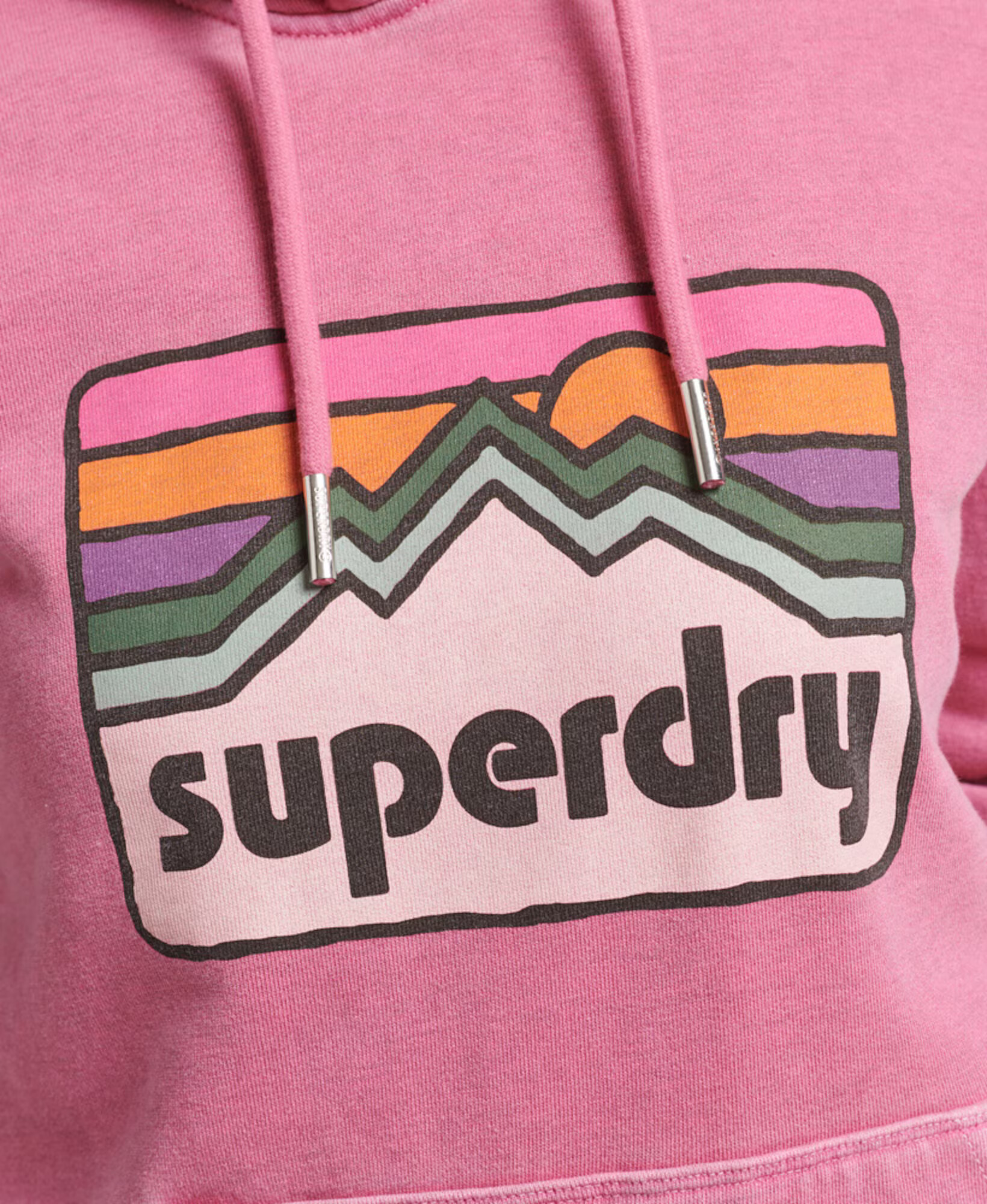 Superdry Majica '90s Terrain' zelena / lila / oranžna / roza / črna - Pepit.si