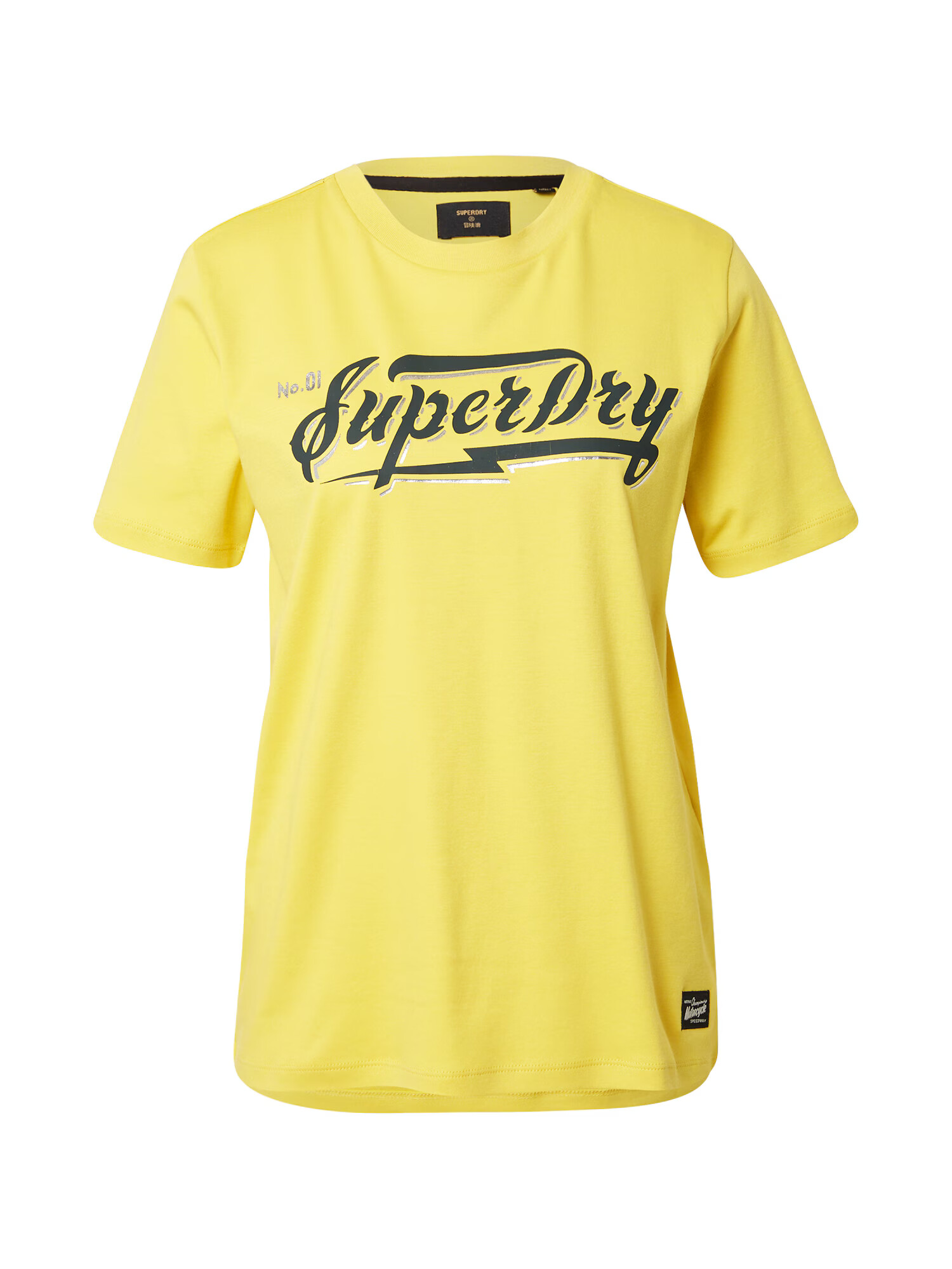 Superdry Majica apno / črna / srebrna - Pepit.si