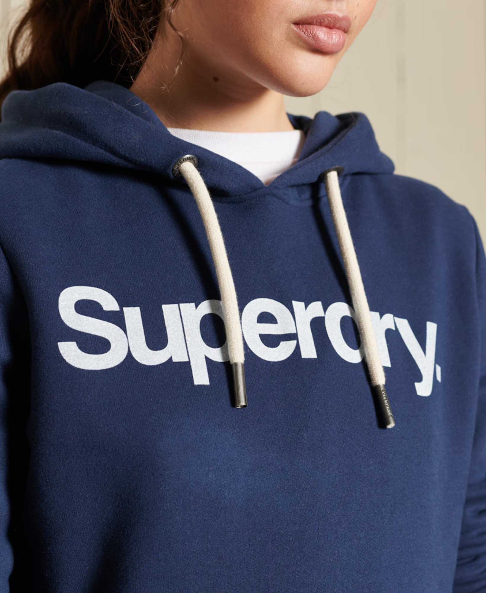 Superdry Majica mornarska / bela - Pepit.si