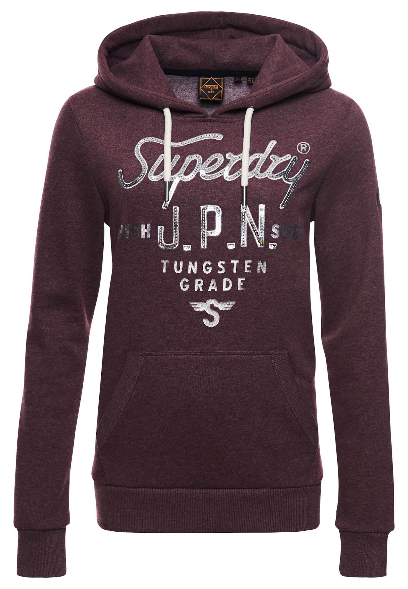 Superdry Majica srebrno-siva / burgund - Pepit.si