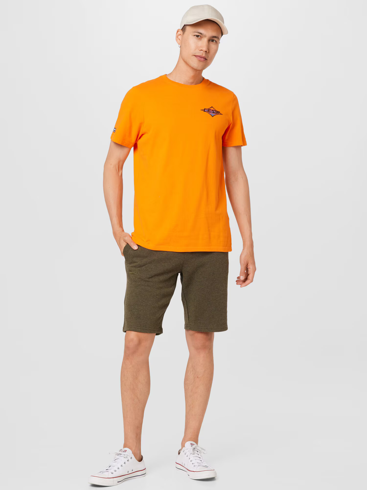 Superdry Majica 'Cali' modra / oranžna / črna - Pepit.si