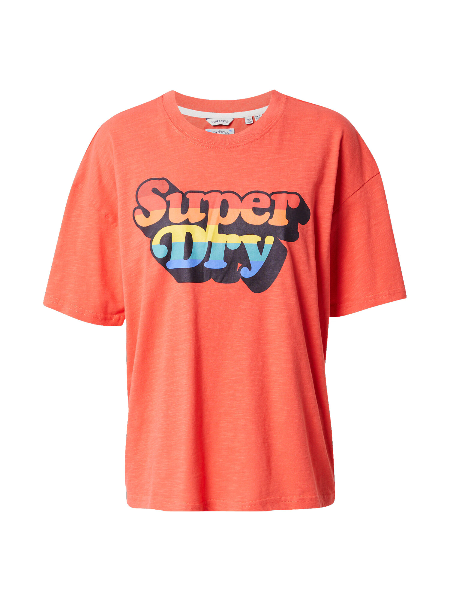 Superdry Majica 'Cali' modra / rumena / oranžna / rdeča - Pepit.si