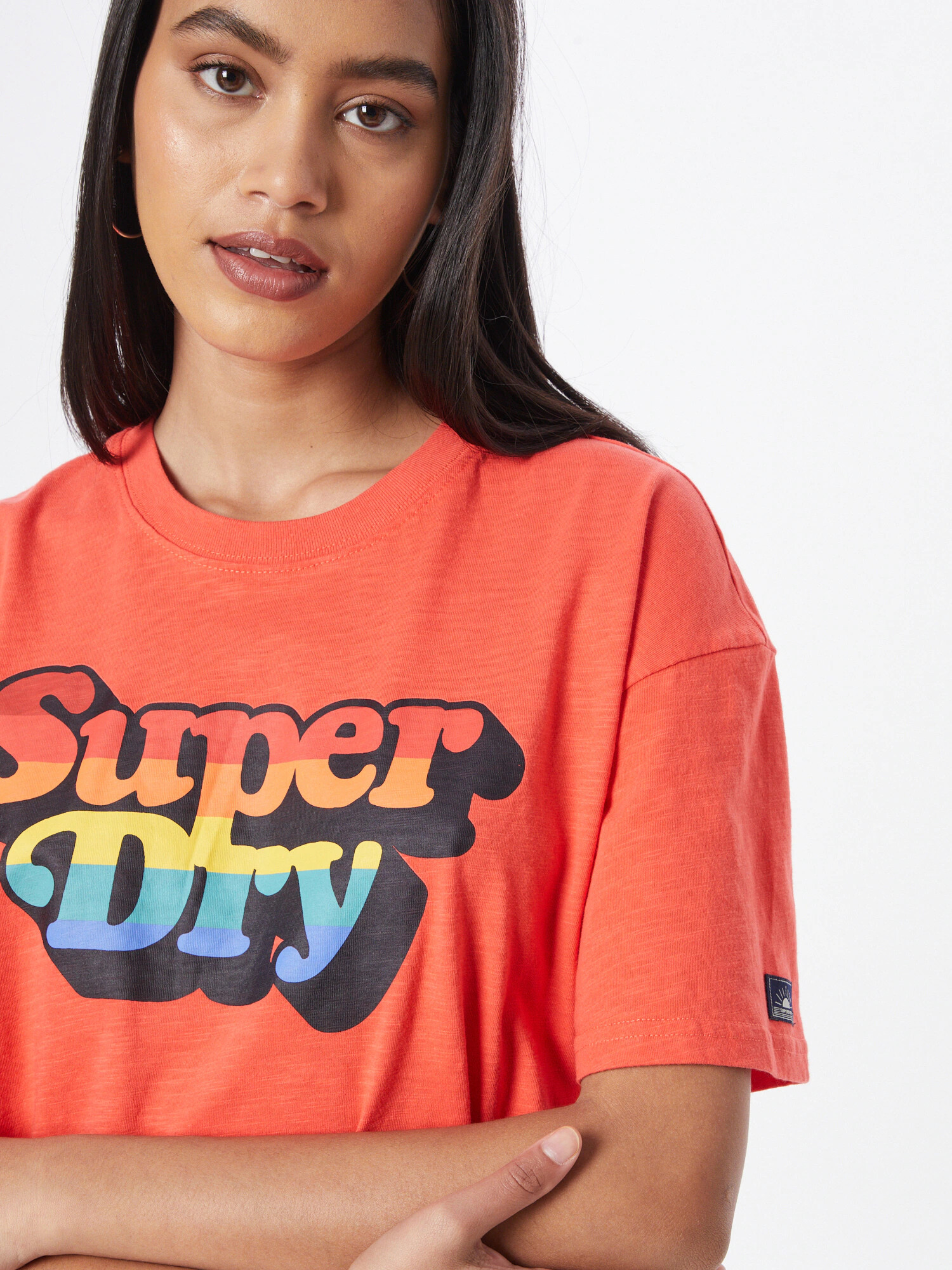 Superdry Majica 'Cali' modra / rumena / oranžna / rdeča - Pepit.si