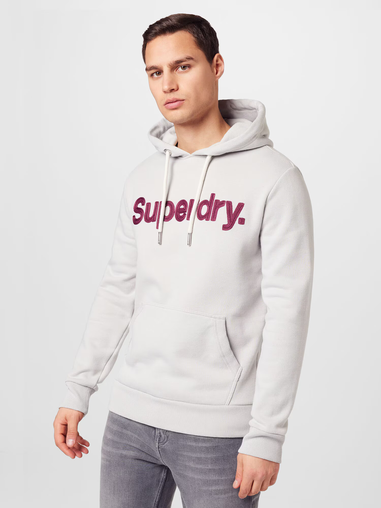 Superdry Majica ciklama / bela - Pepit.si