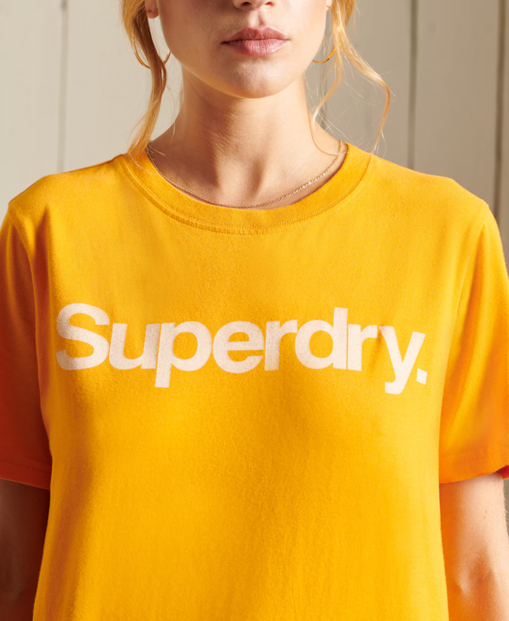 Superdry Majica 'Core' mornarska / zlato-rumena / svetlo roza - Pepit.si