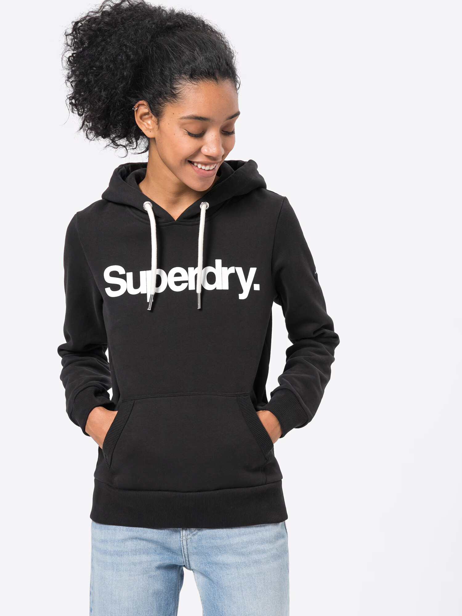 Superdry Majica črna / bela - Pepit.si