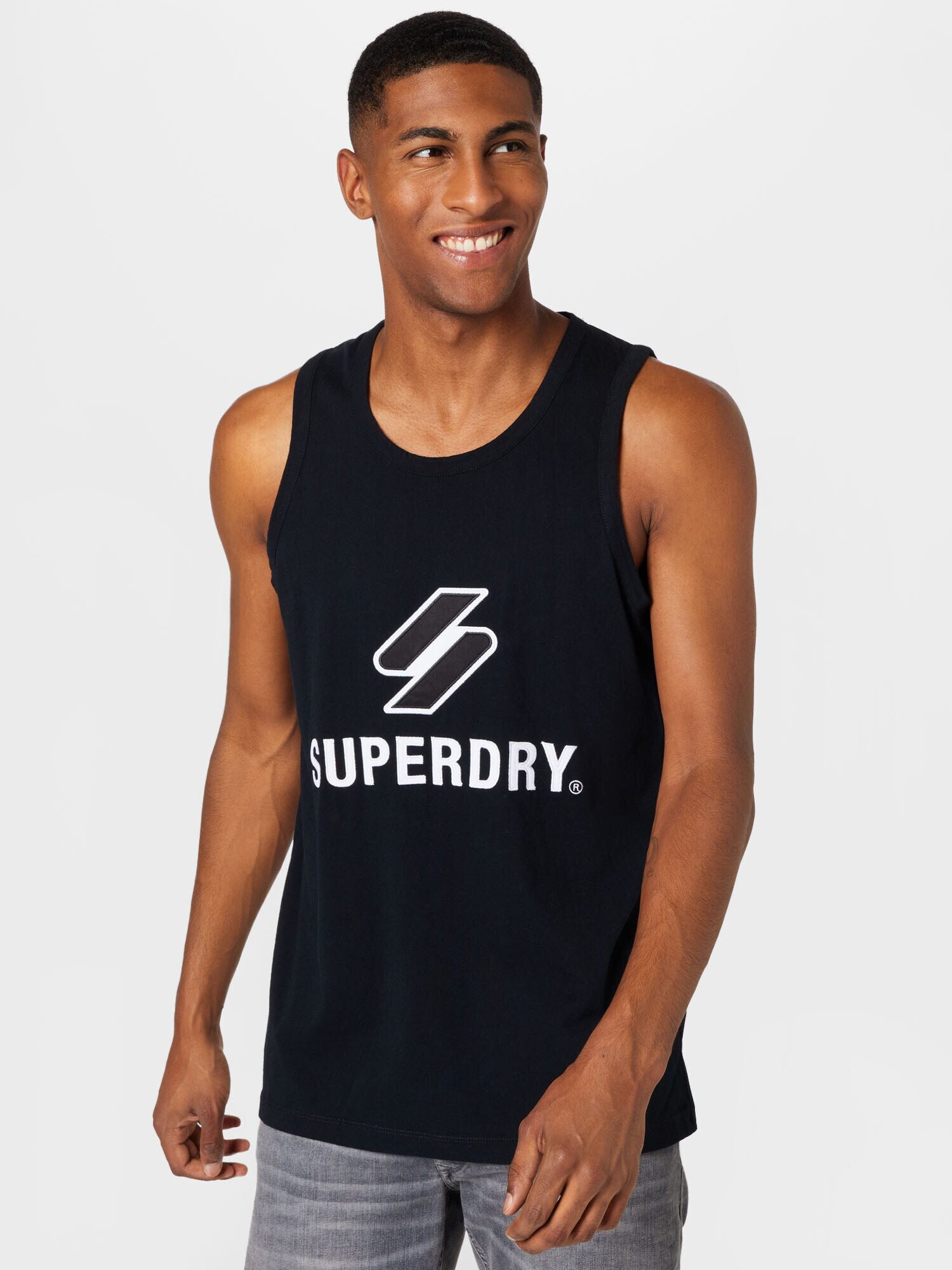 Superdry Majica črna / bela - Pepit.si