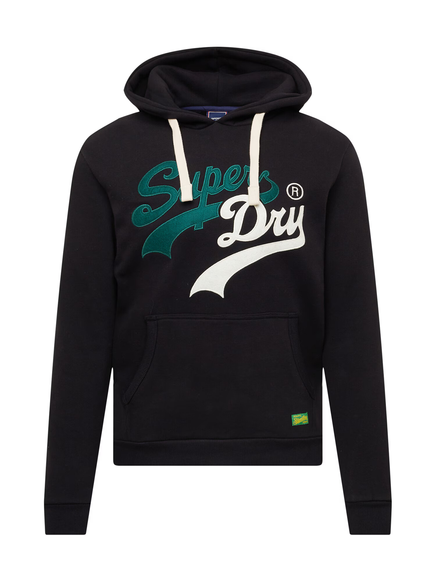 Superdry Majica temno zelena / črna / bela - Pepit.si