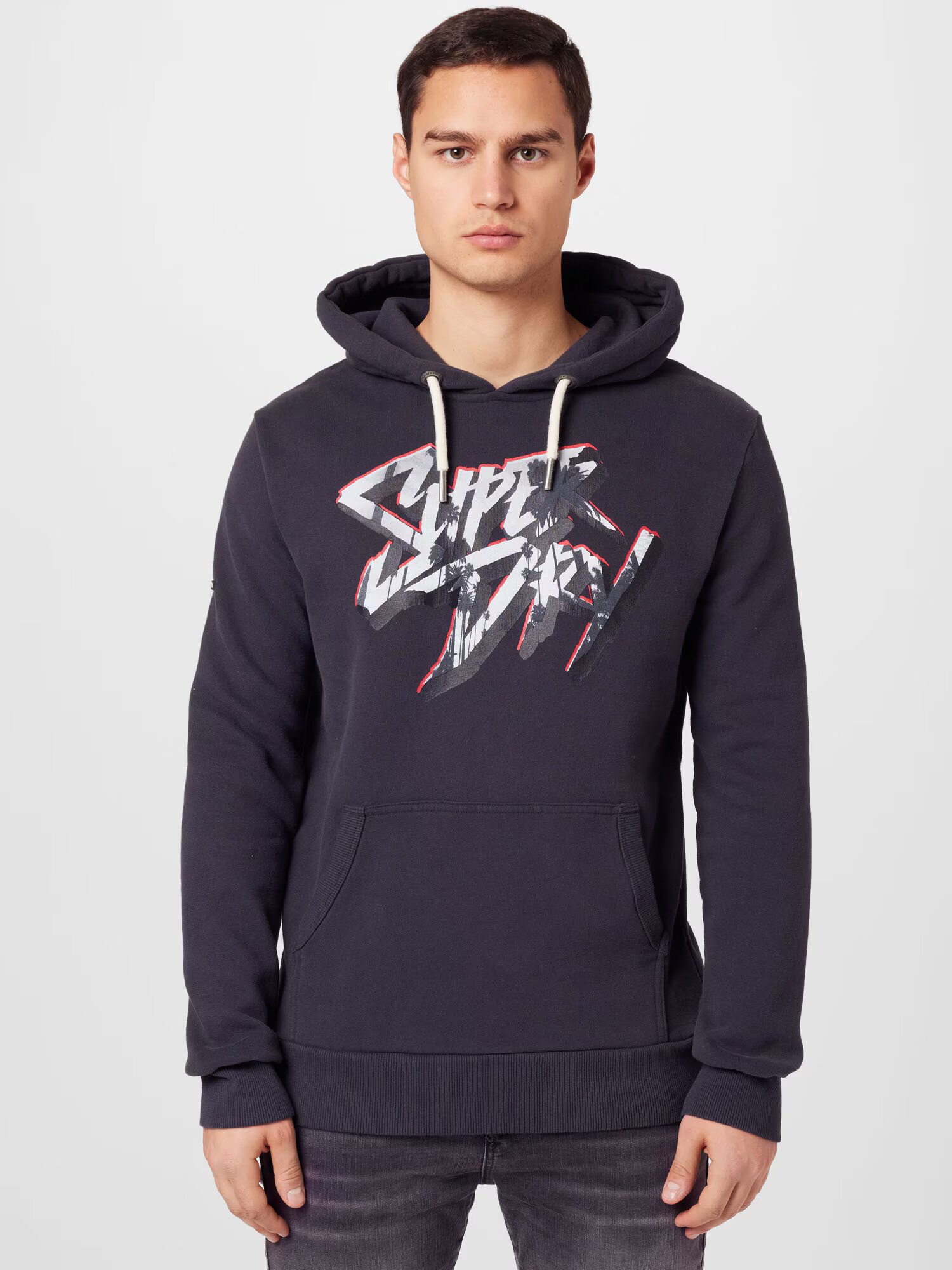 Superdry Majica dimno modra / antracit / bela - Pepit.si