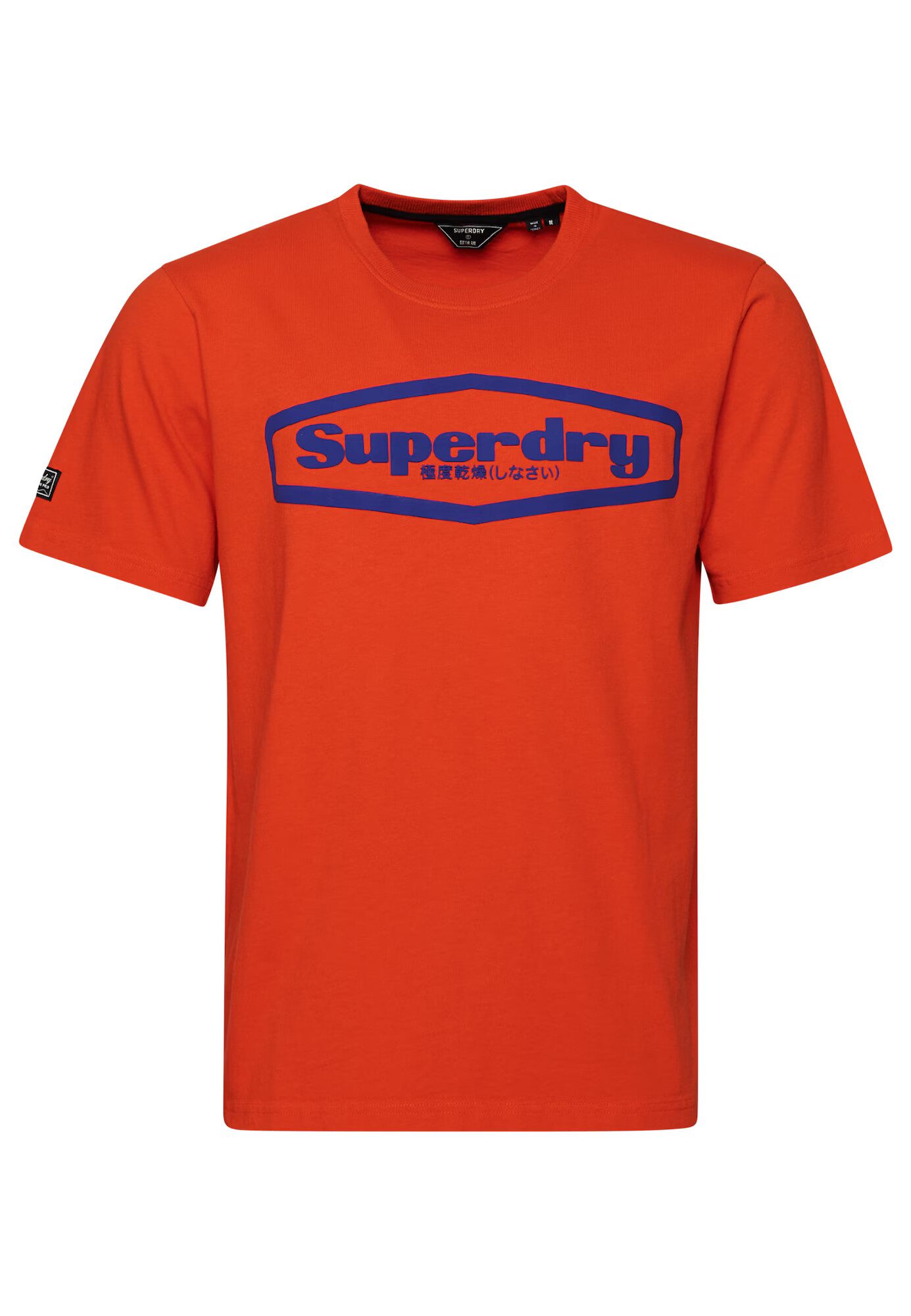 Superdry Majica 'Game On 90s' modra / oranžna / črna / off-bela - Pepit.si