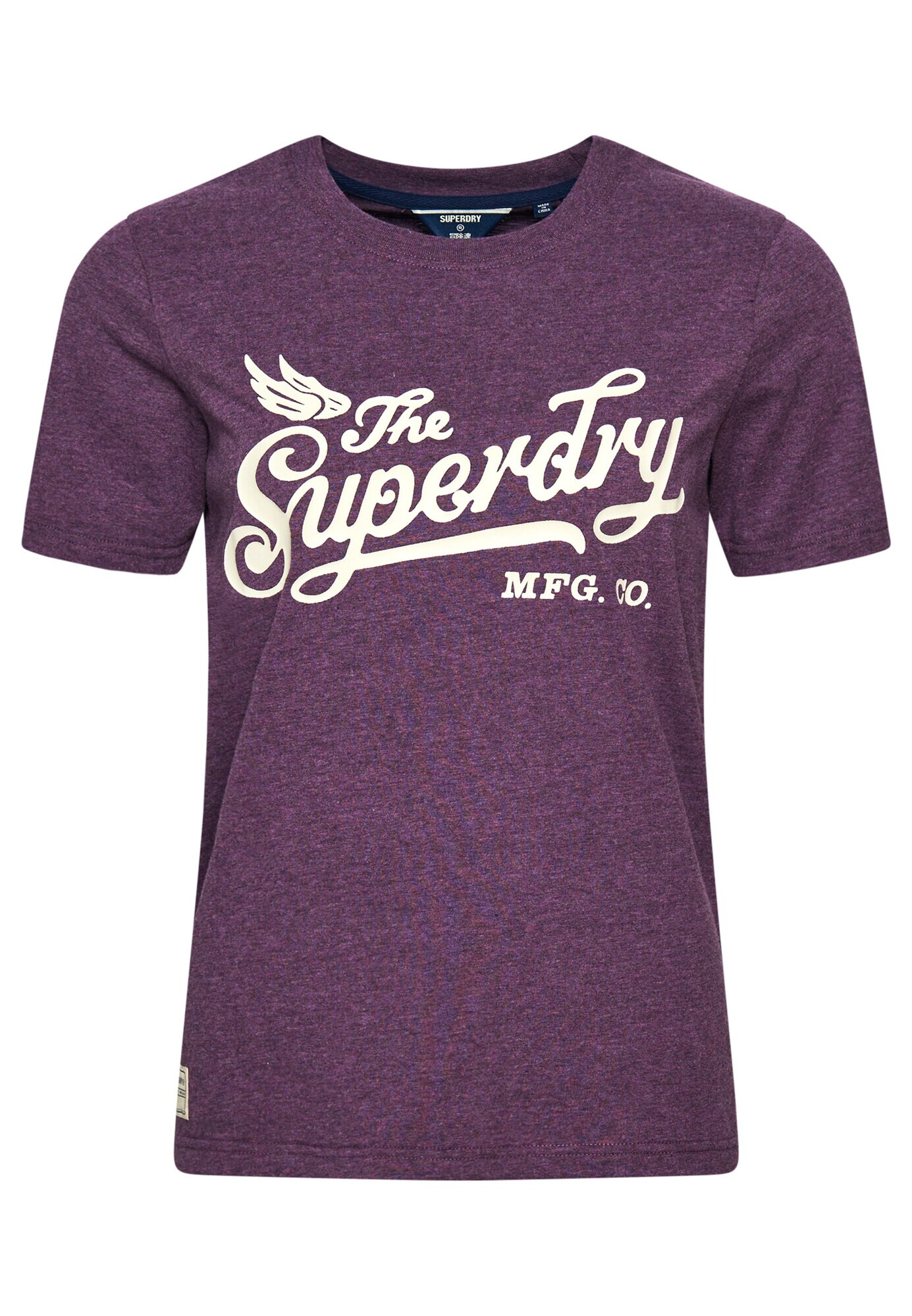 Superdry Majica jagoda / bela - Pepit.si