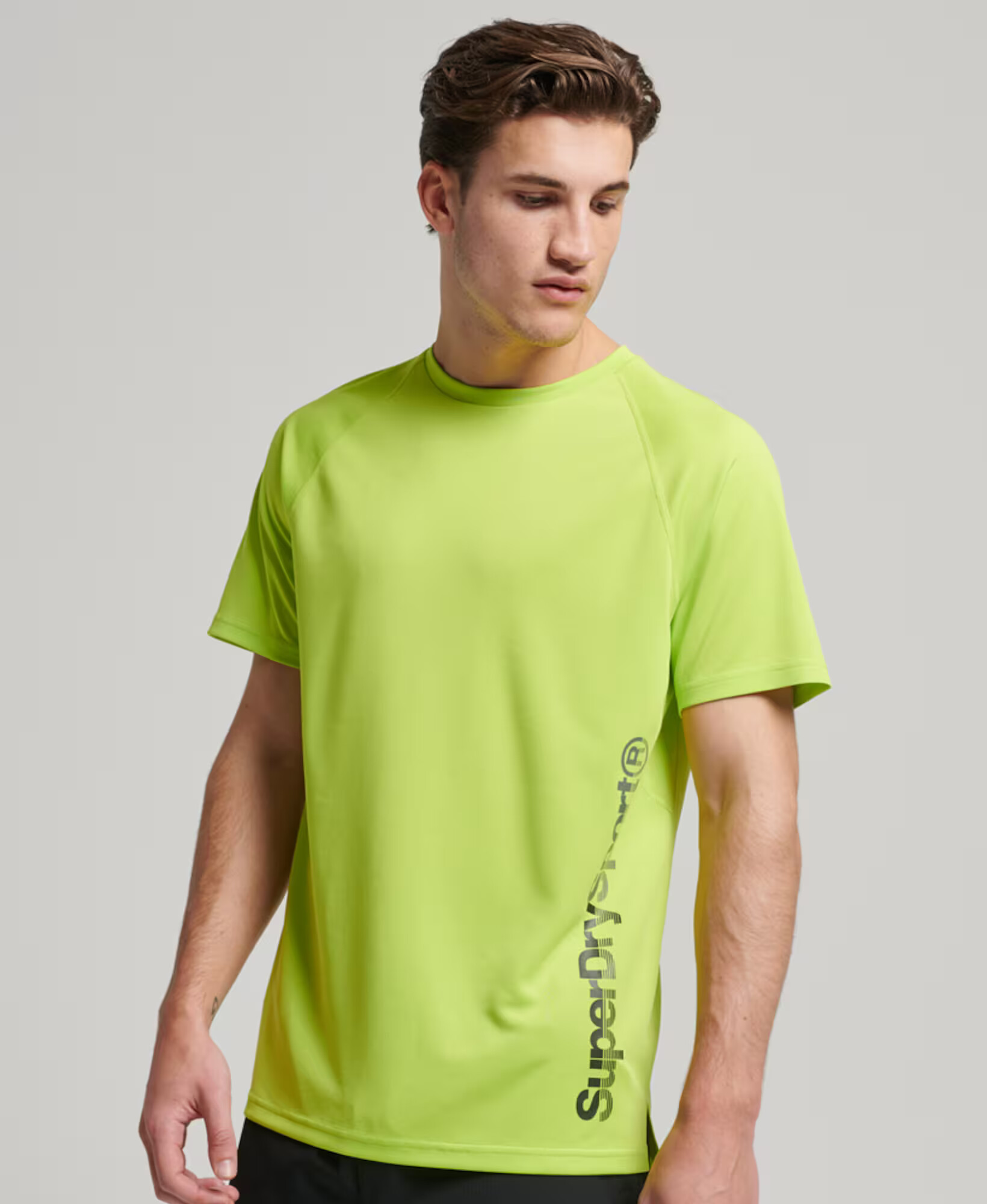 Superdry Majica limeta / črna - Pepit.si