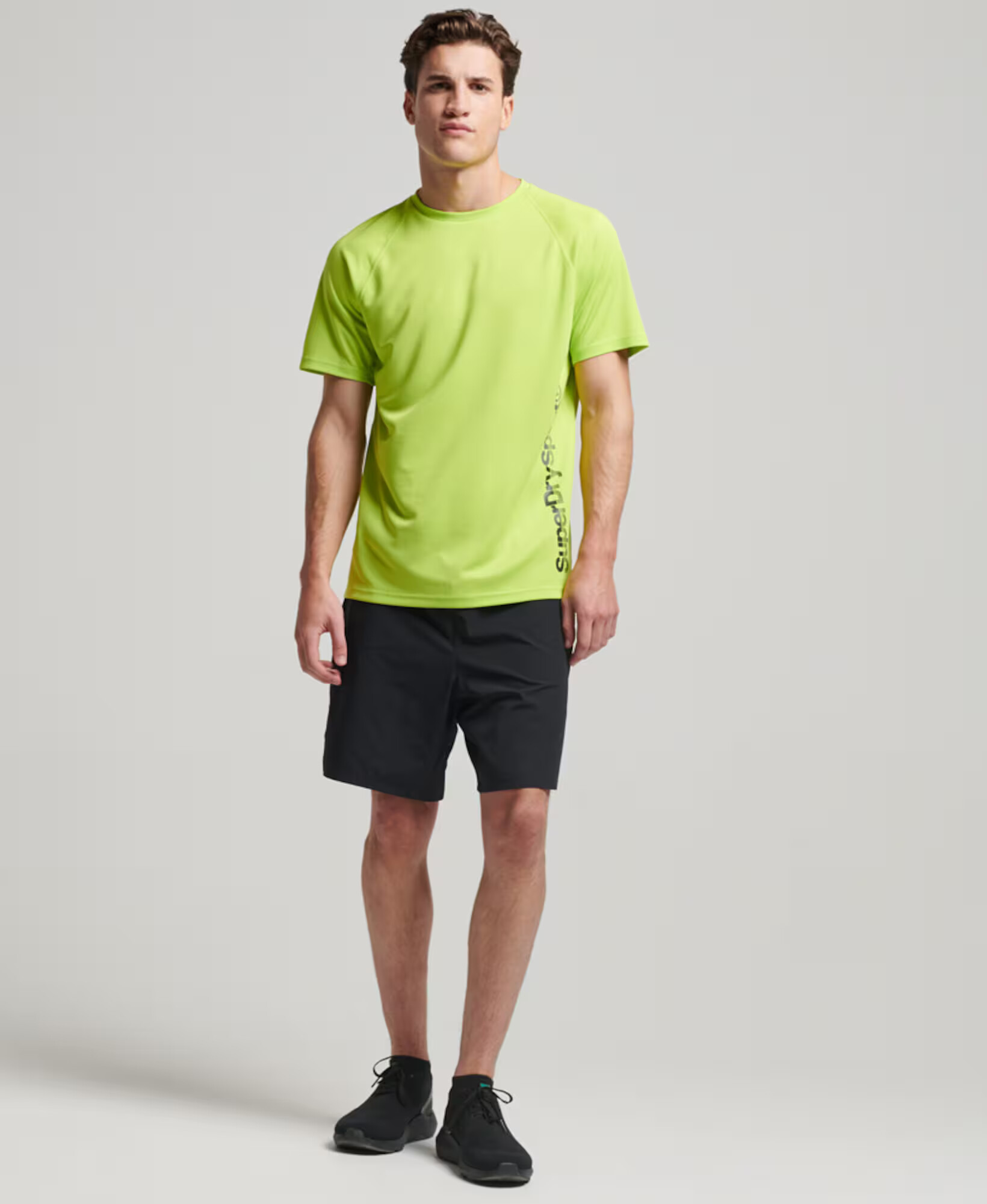 Superdry Majica limeta / črna - Pepit.si