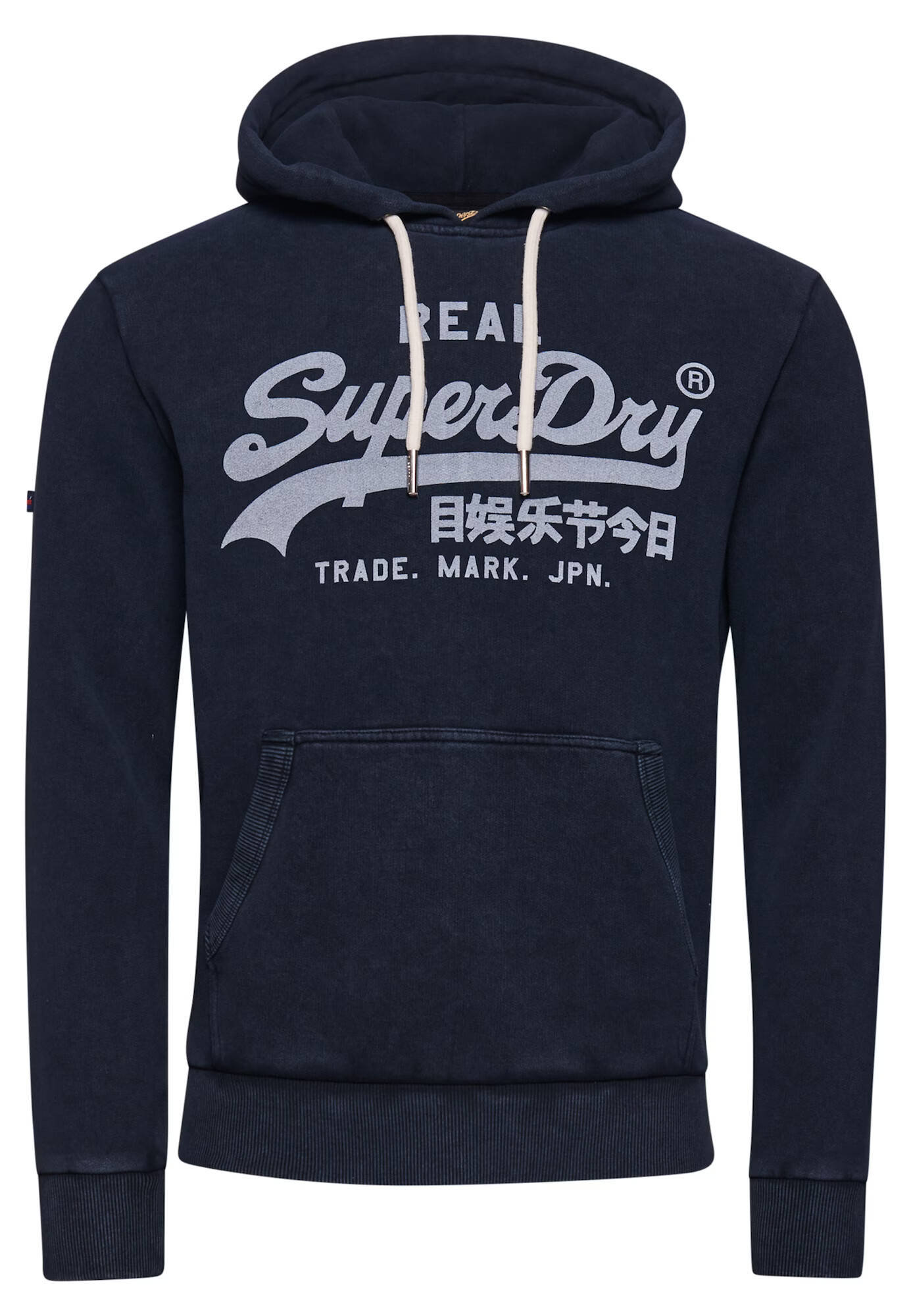 Superdry Majica marine / svetlo siva - Pepit.si