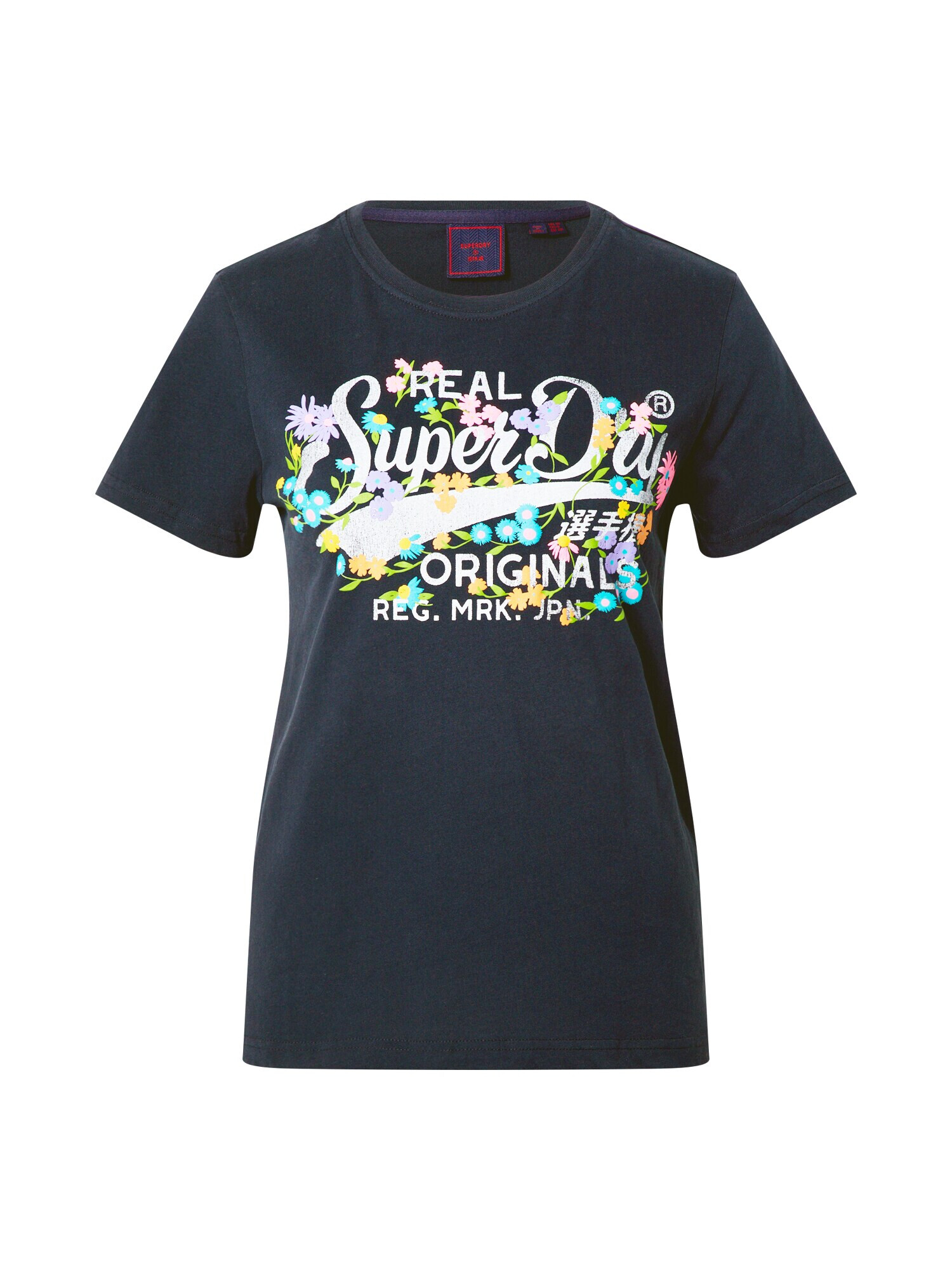 Superdry Majica nočno modra / svetlo zelena / mešane barve / marelica / svetlo roza - Pepit.si