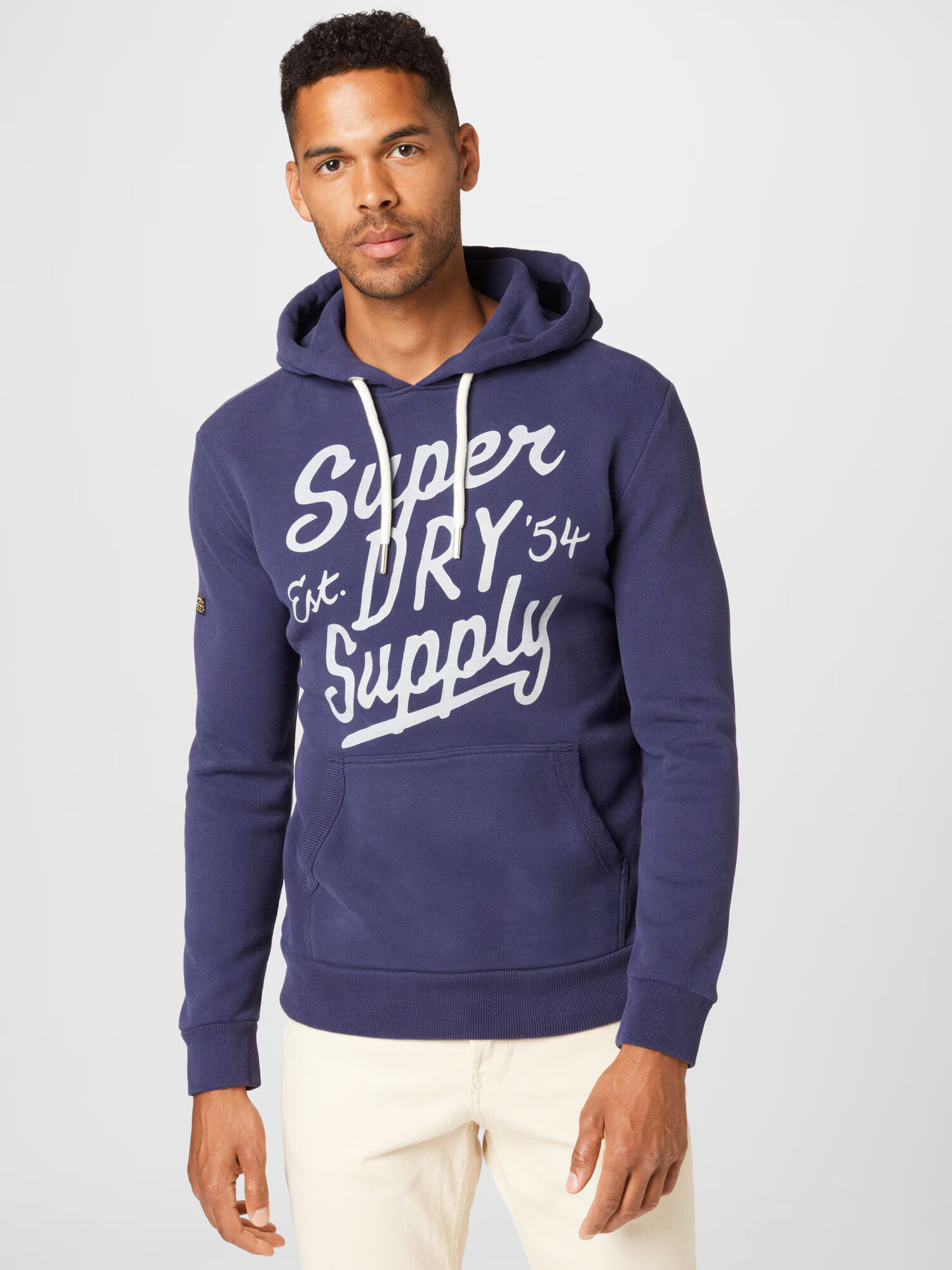 Superdry Majica modra / bela - Pepit.si