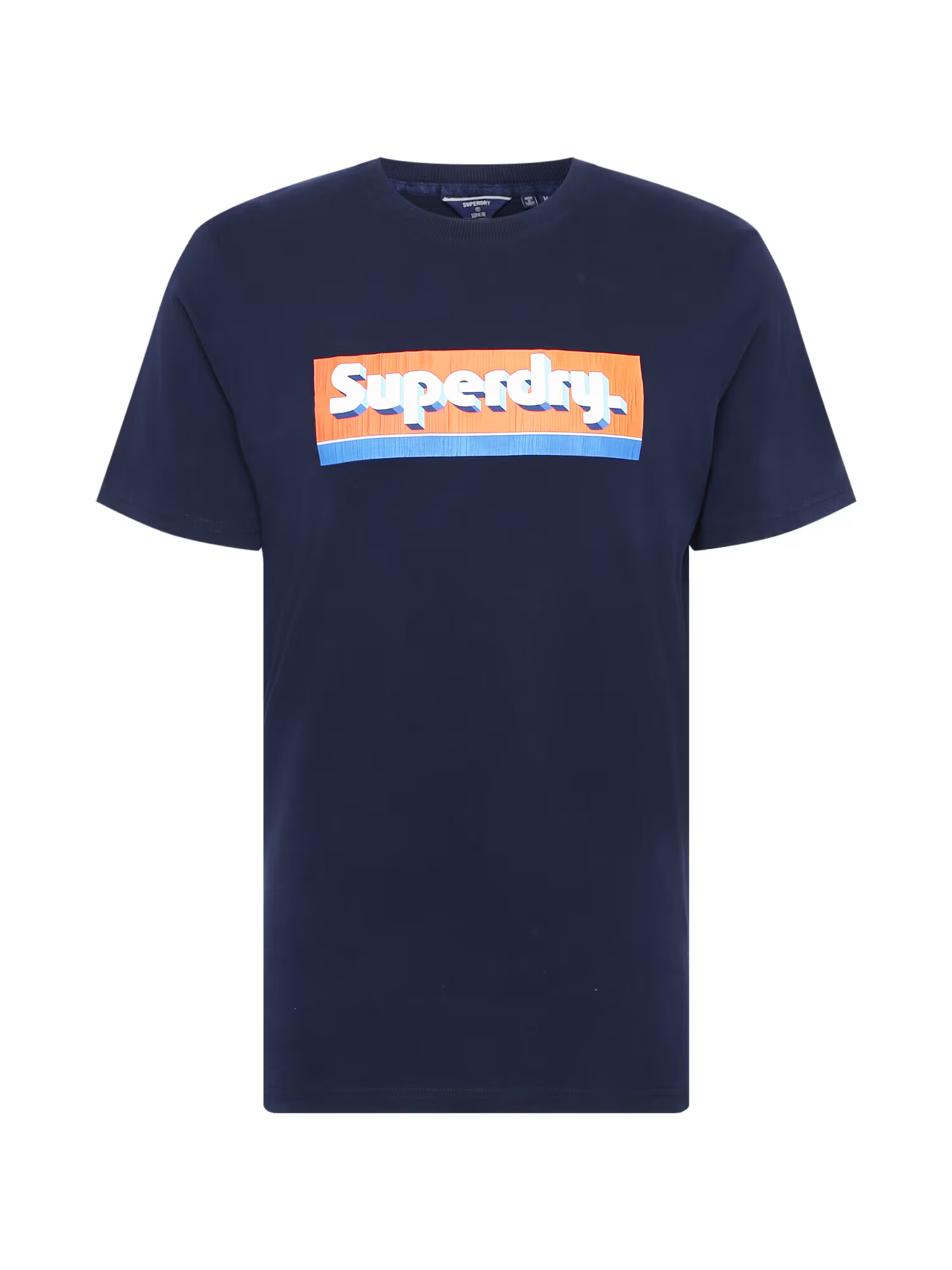 Superdry Majica modra / marine / oranžna / bela - Pepit.si