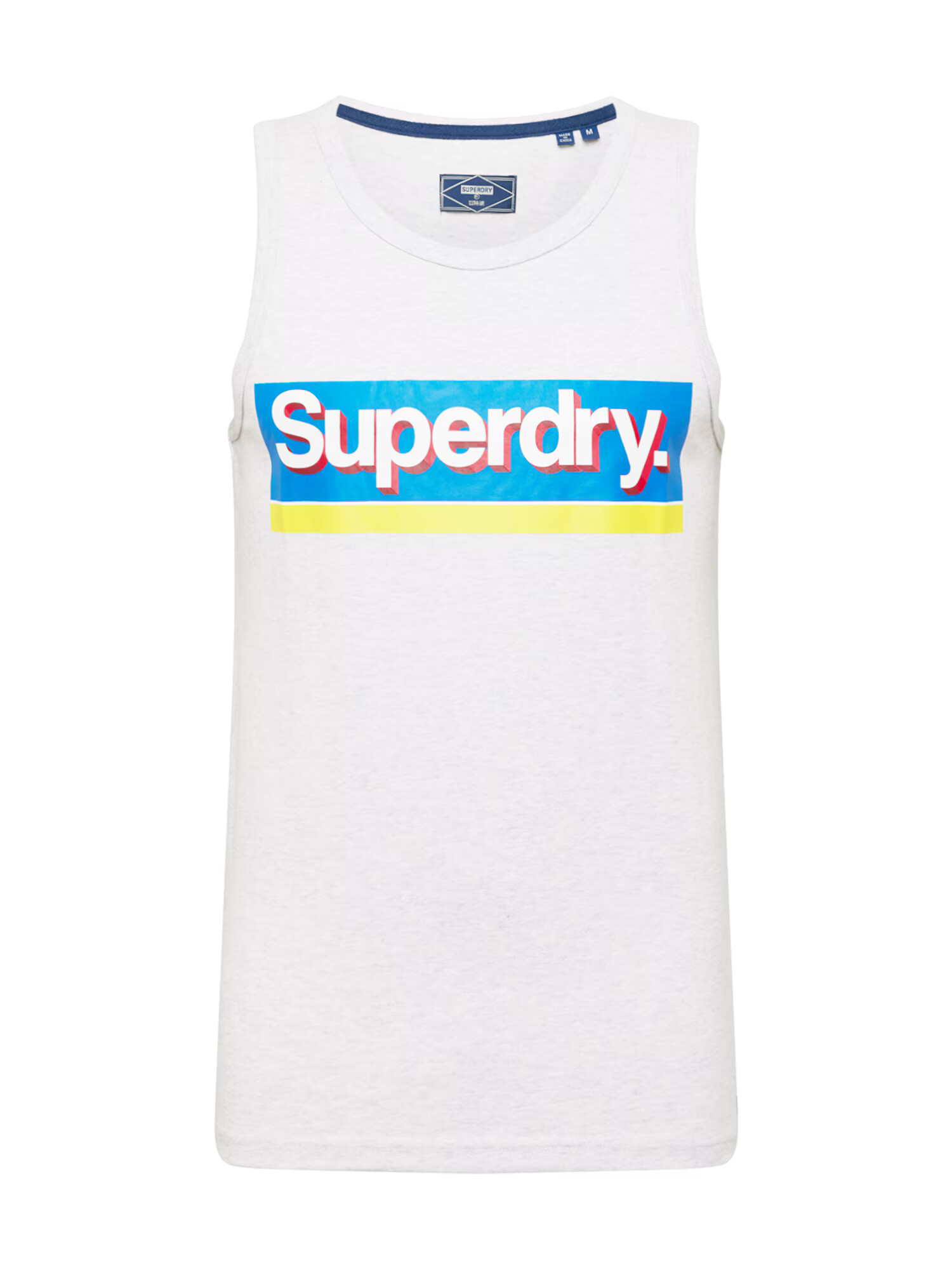 Superdry Majica modra / rumena / pegasto siva / bela - Pepit.si