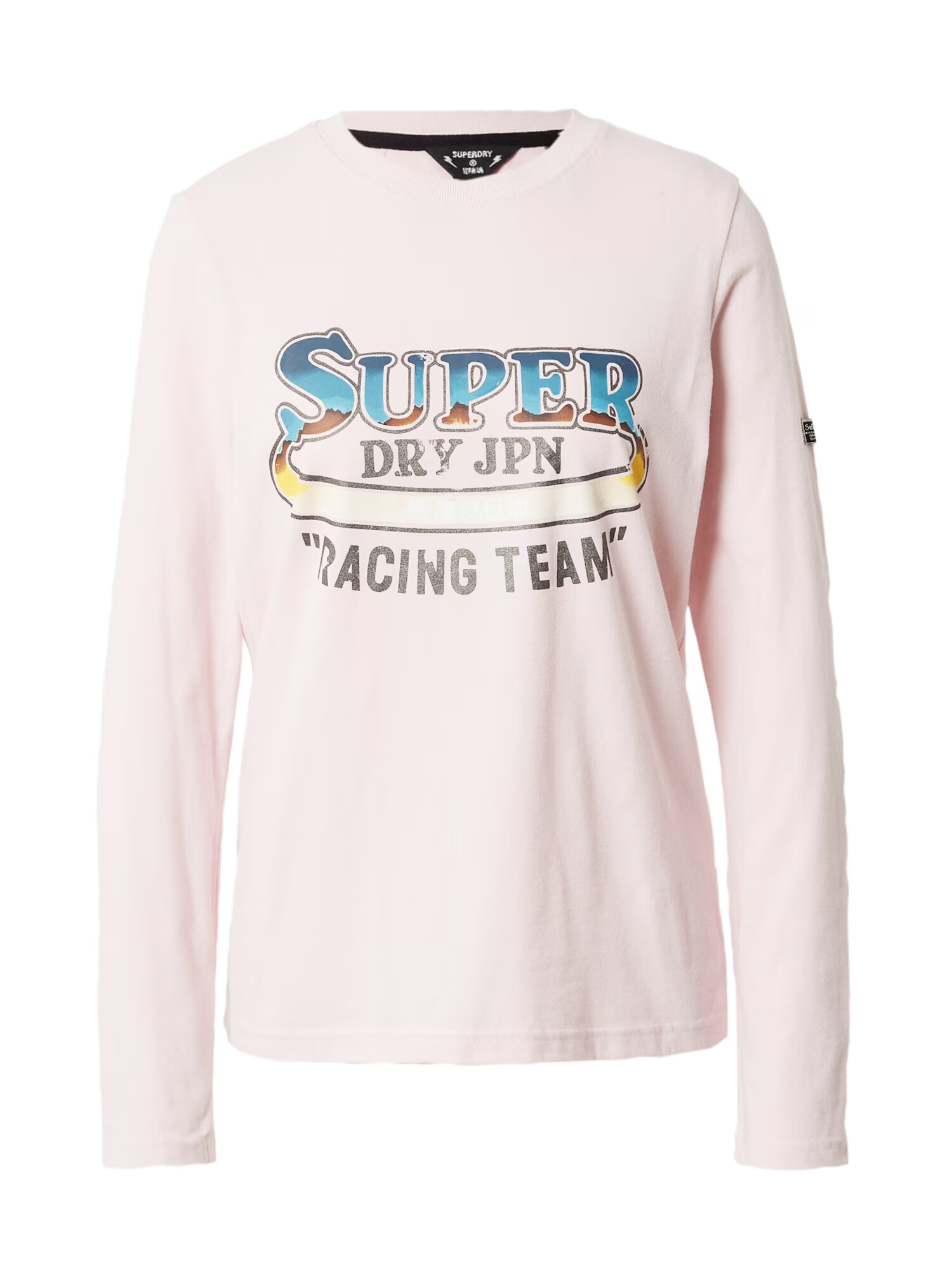 Superdry Majica 'Boho' mornarska / nebeško modra / rjava / rosé - Pepit.si