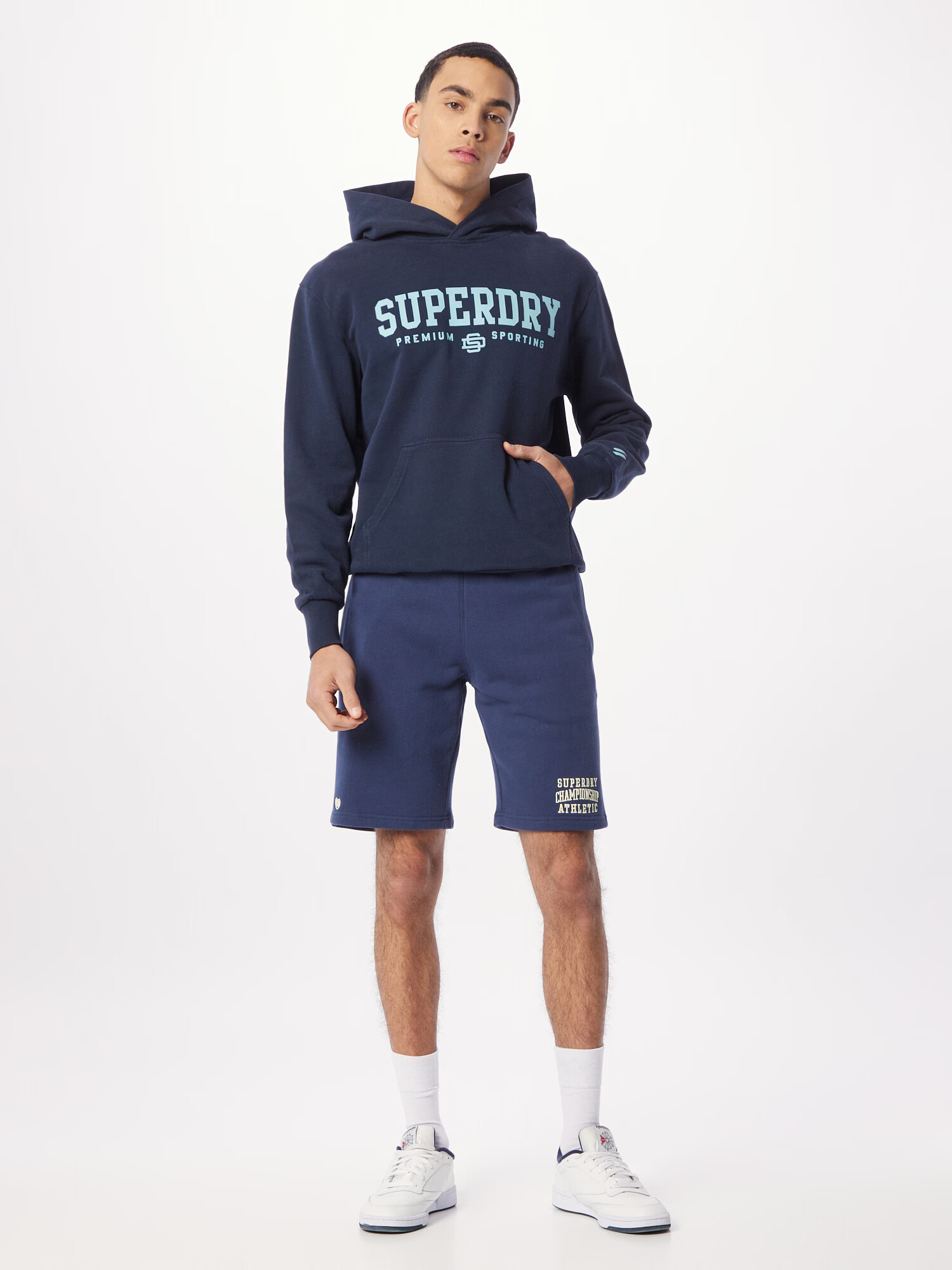 Superdry Majica mornarska / pastelno modra - Pepit.si