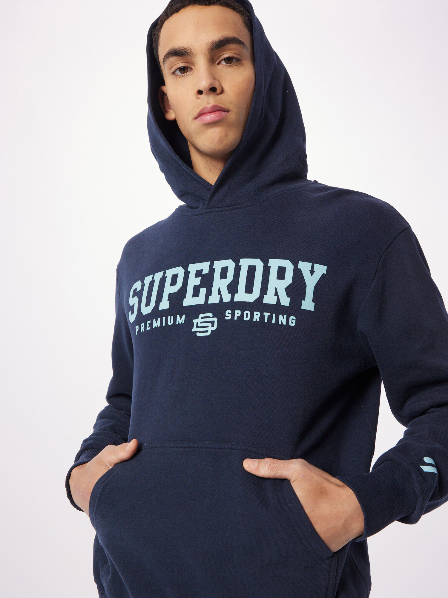 Superdry Majica mornarska / pastelno modra - Pepit.si