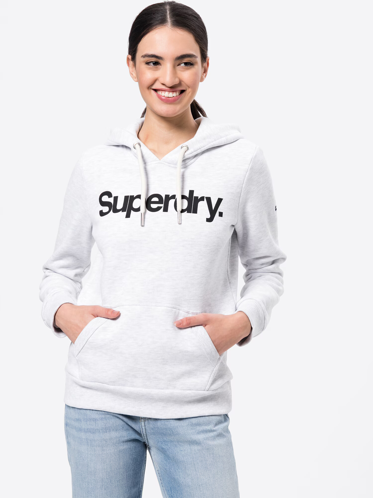 Superdry Majica črna / pegasto bela - Pepit.si