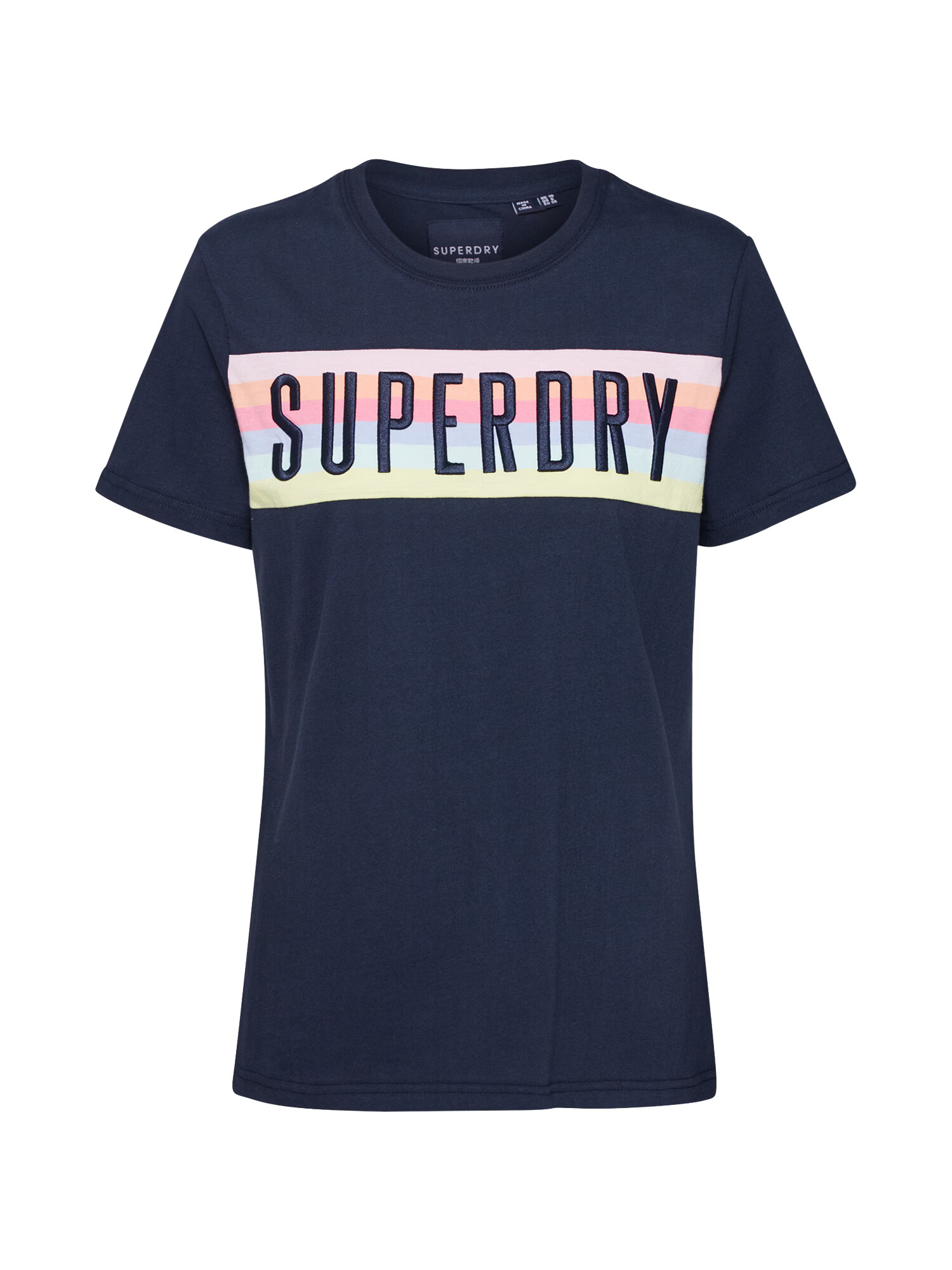 Superdry Majica 'Rainbow' marine / mešane barve - Pepit.si