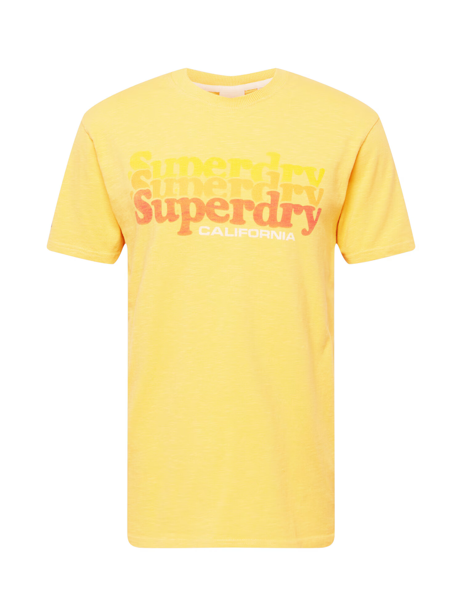 Superdry Majica rumena / rdeča / bela - Pepit.si