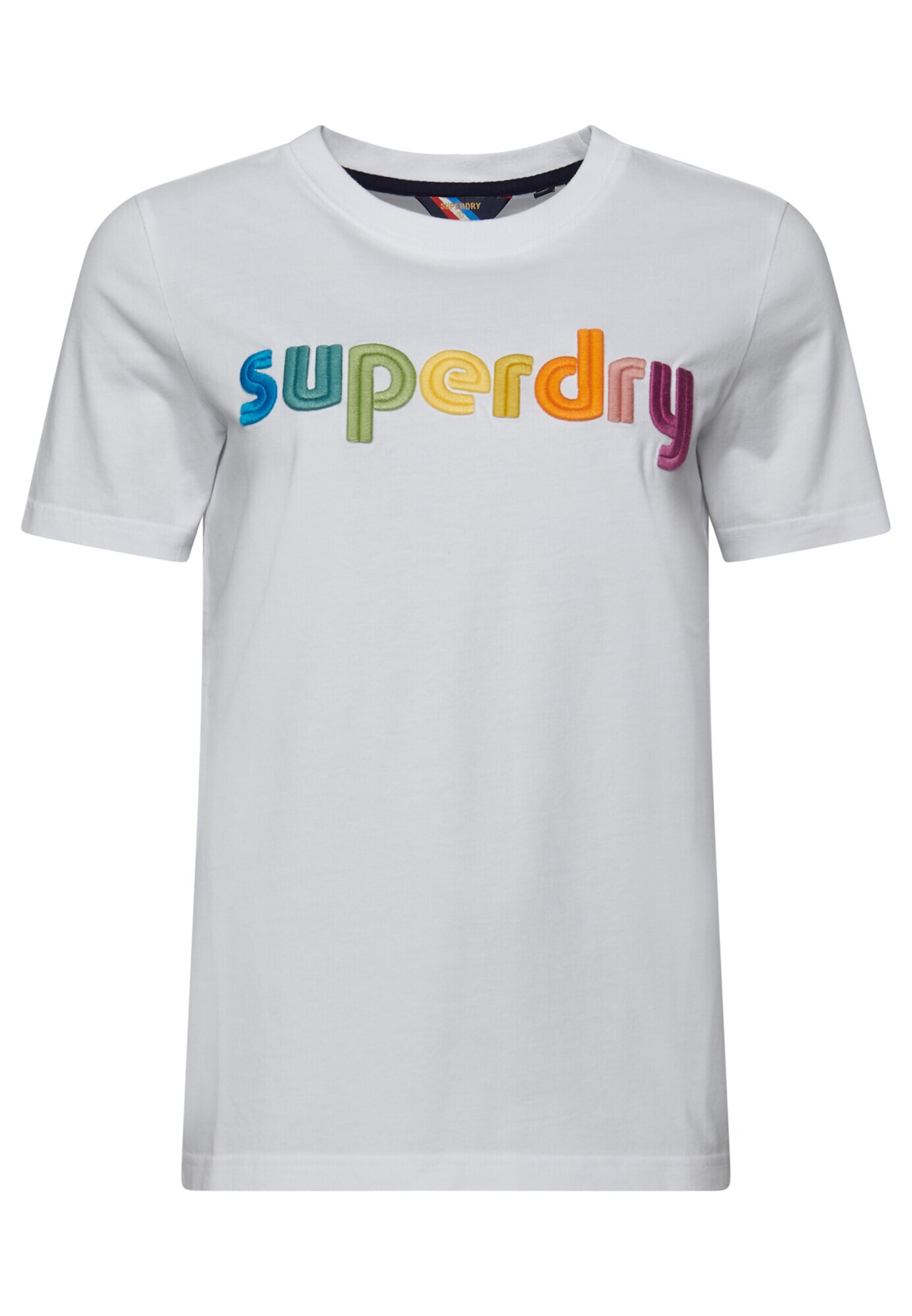 Superdry Majica rumena / zelena / jagoda / oranžna / bela - Pepit.si