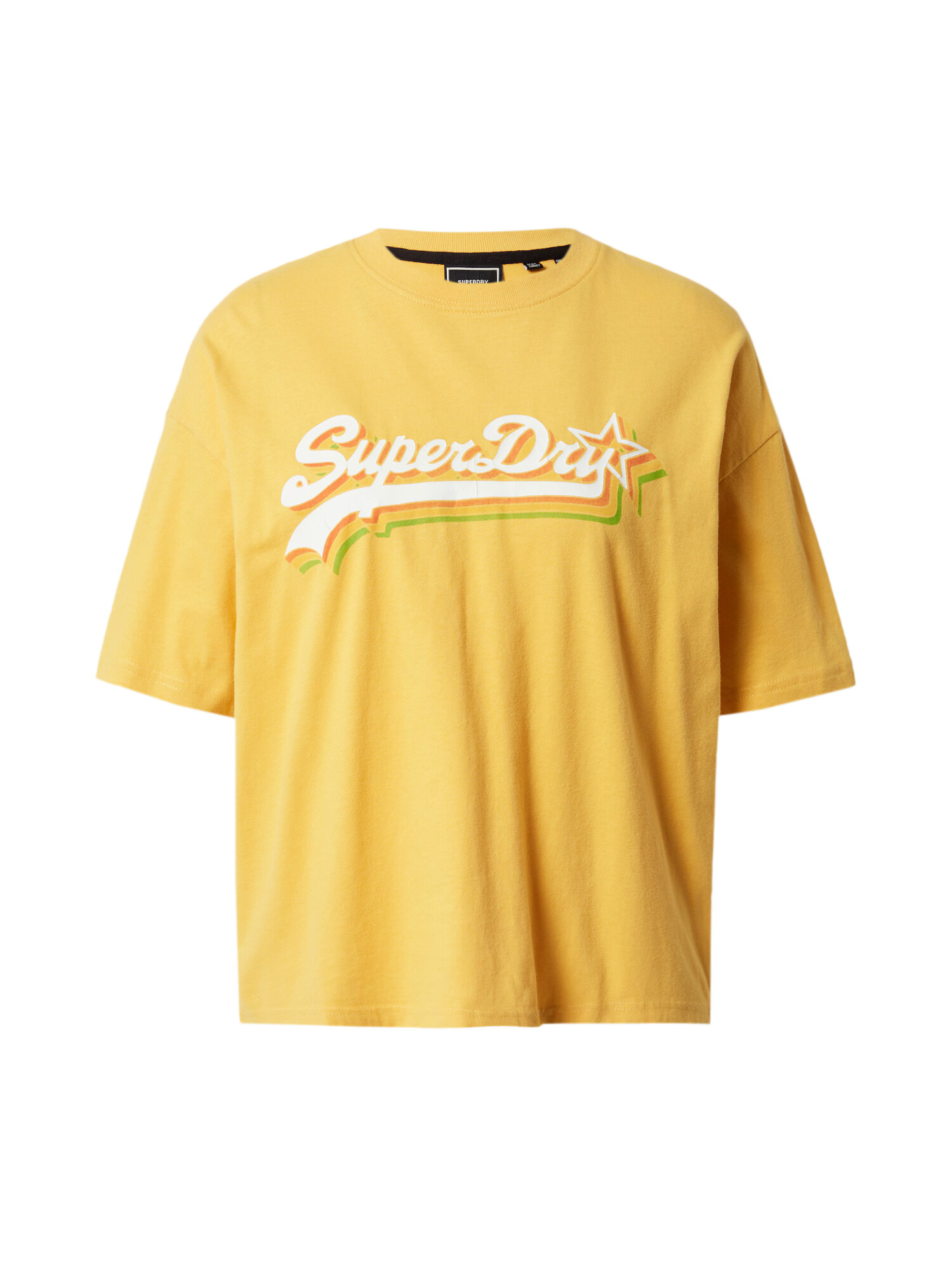 Superdry Majica rumena / zelena / oranžna / bela - Pepit.si