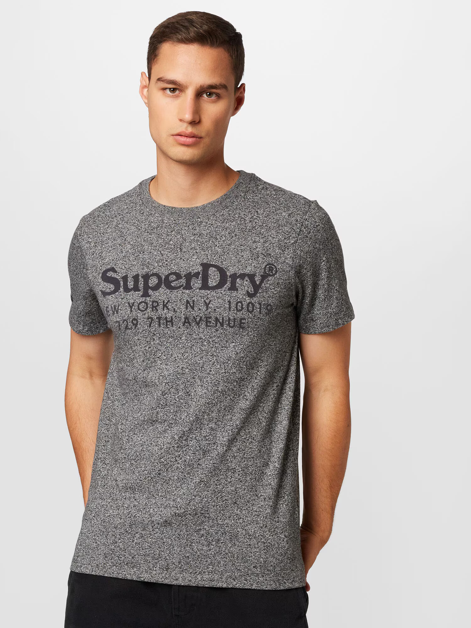 Superdry Majica siva / črna - Pepit.si