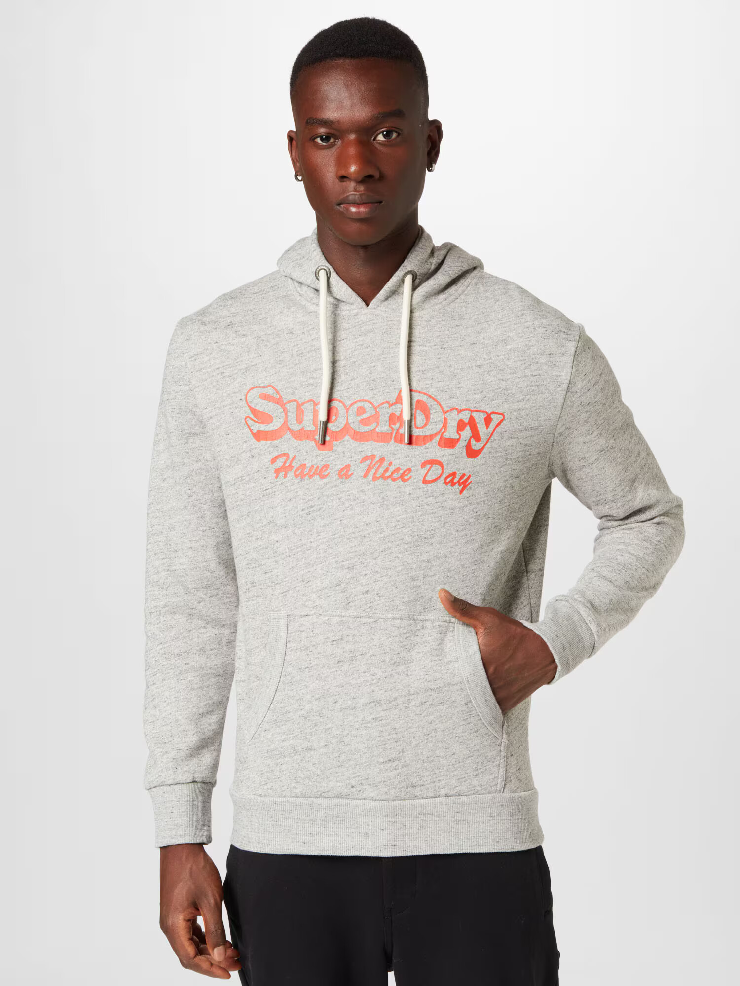 Superdry Majica siva / oranžna - Pepit.si