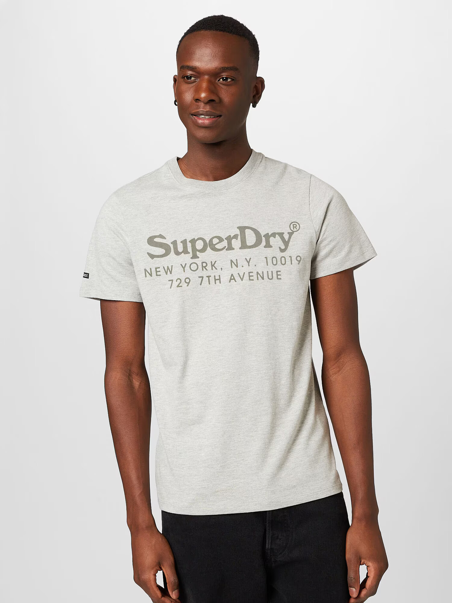 Superdry Majica svetlo siva / temno siva - Pepit.si