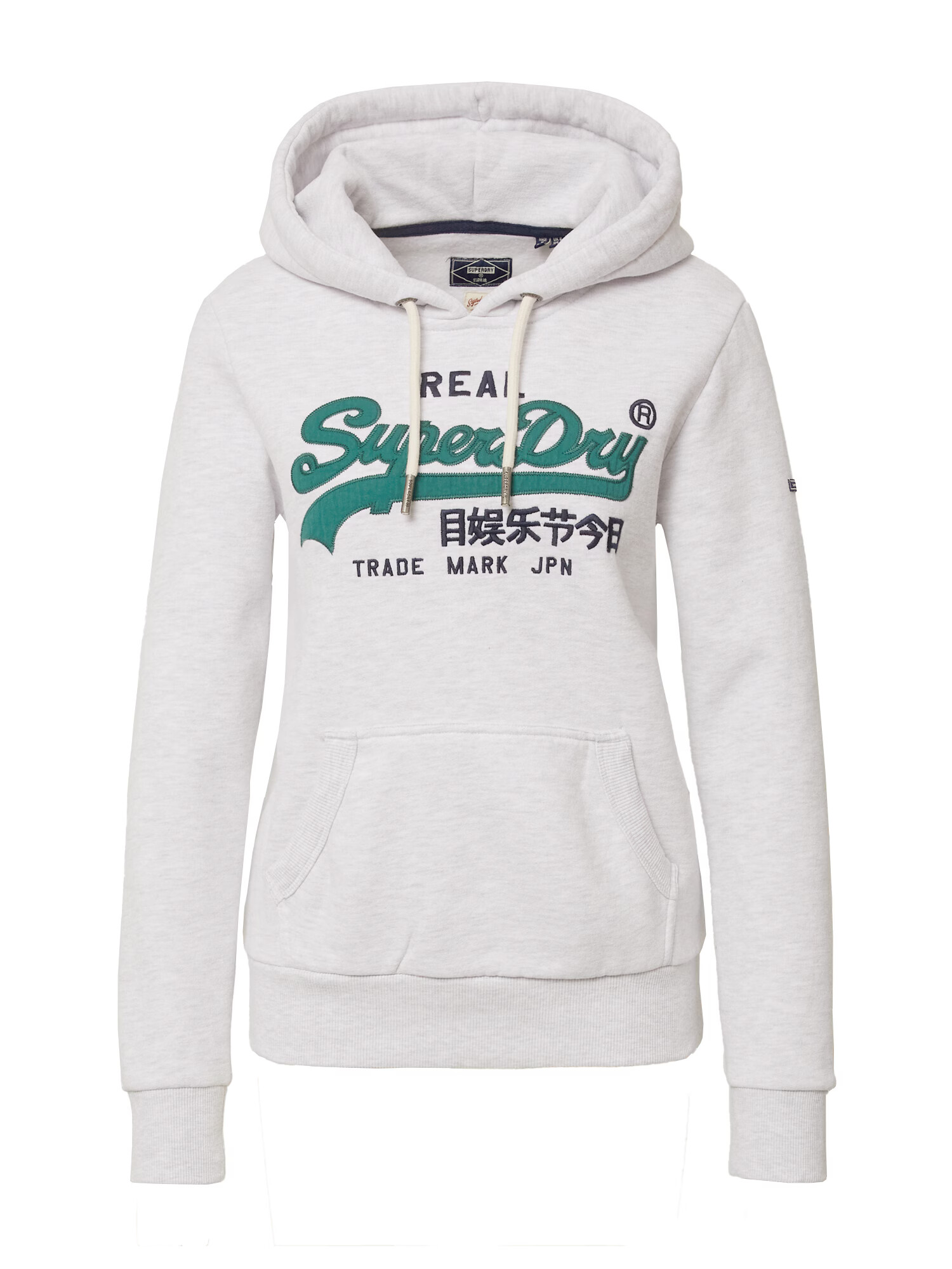 Superdry Majica smaragd / črna / pegasto bela - Pepit.si