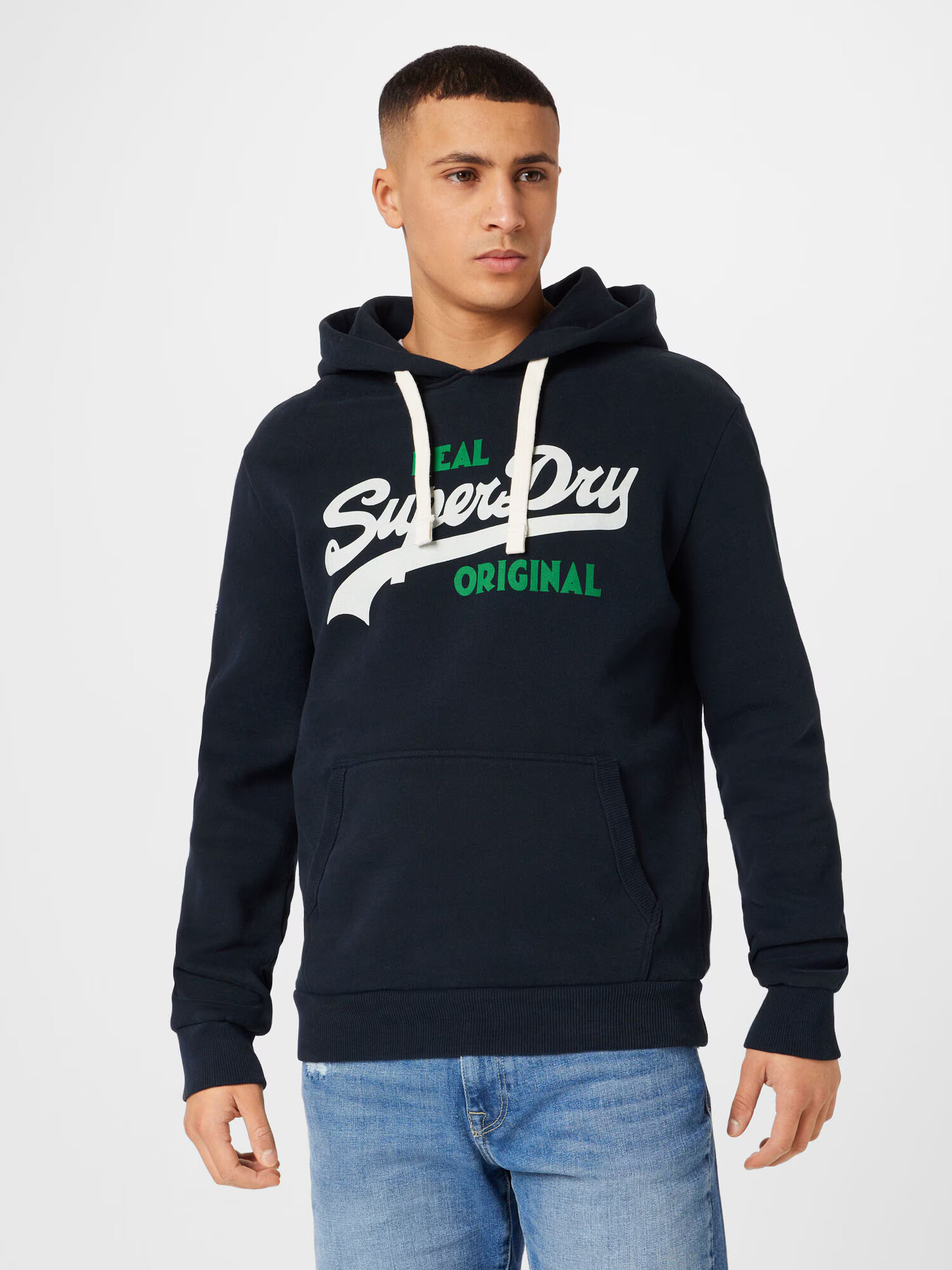 Superdry Majica 'Soda Pop' marine / zelena / bela - Pepit.si