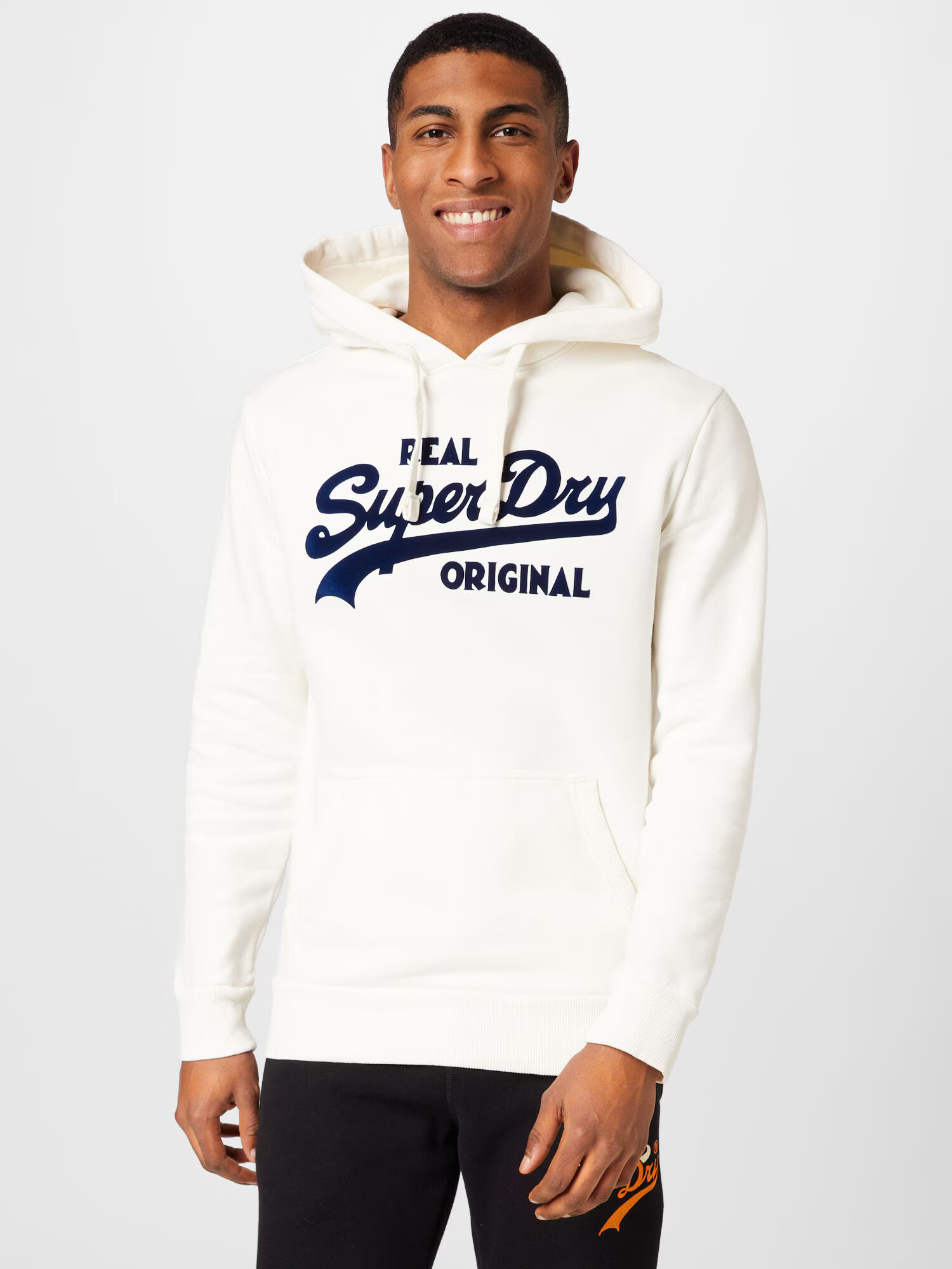 Superdry Majica 'Soda Pop' nočno modra / off-bela - Pepit.si