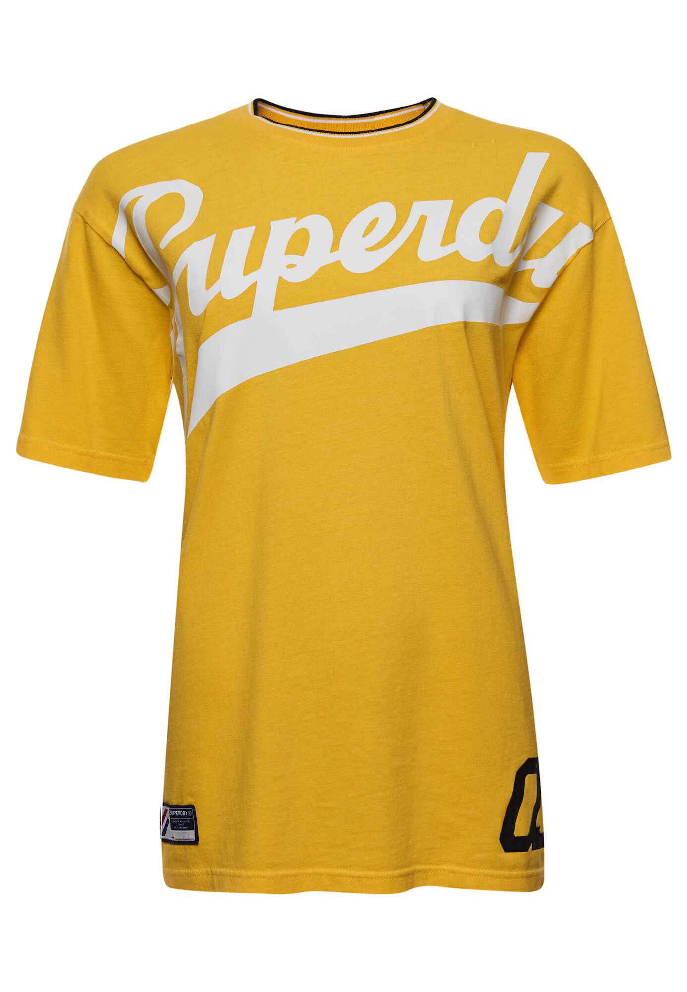 Superdry Majica 'Strikeout' mornarska / rumena / rdeča / off-bela - Pepit.si