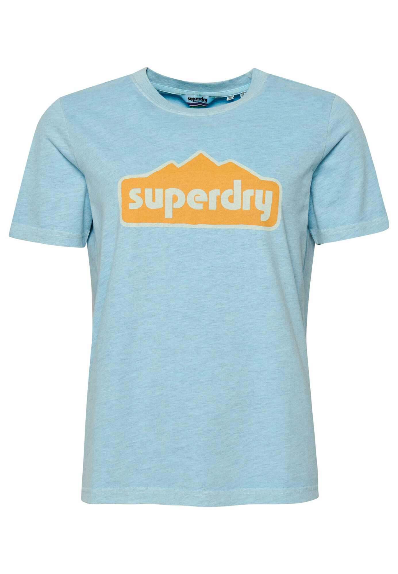 Superdry Majica svetlo modra / oranžna / bela - Pepit.si